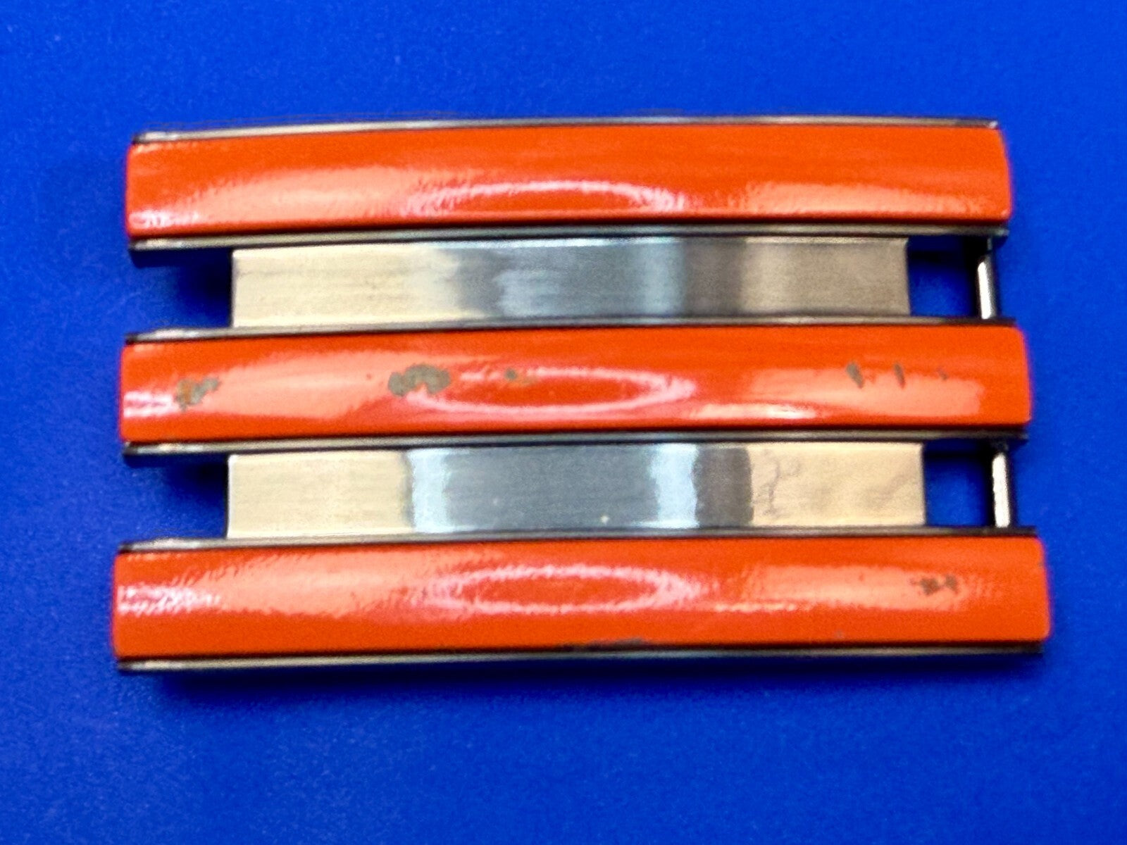 Adidas Golf Trophy Used Belt buckle - Orange on black stripes