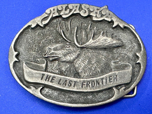 Alaska State - The Last Frontier Vintage Belt Buckle by AK Frontier Arts INC