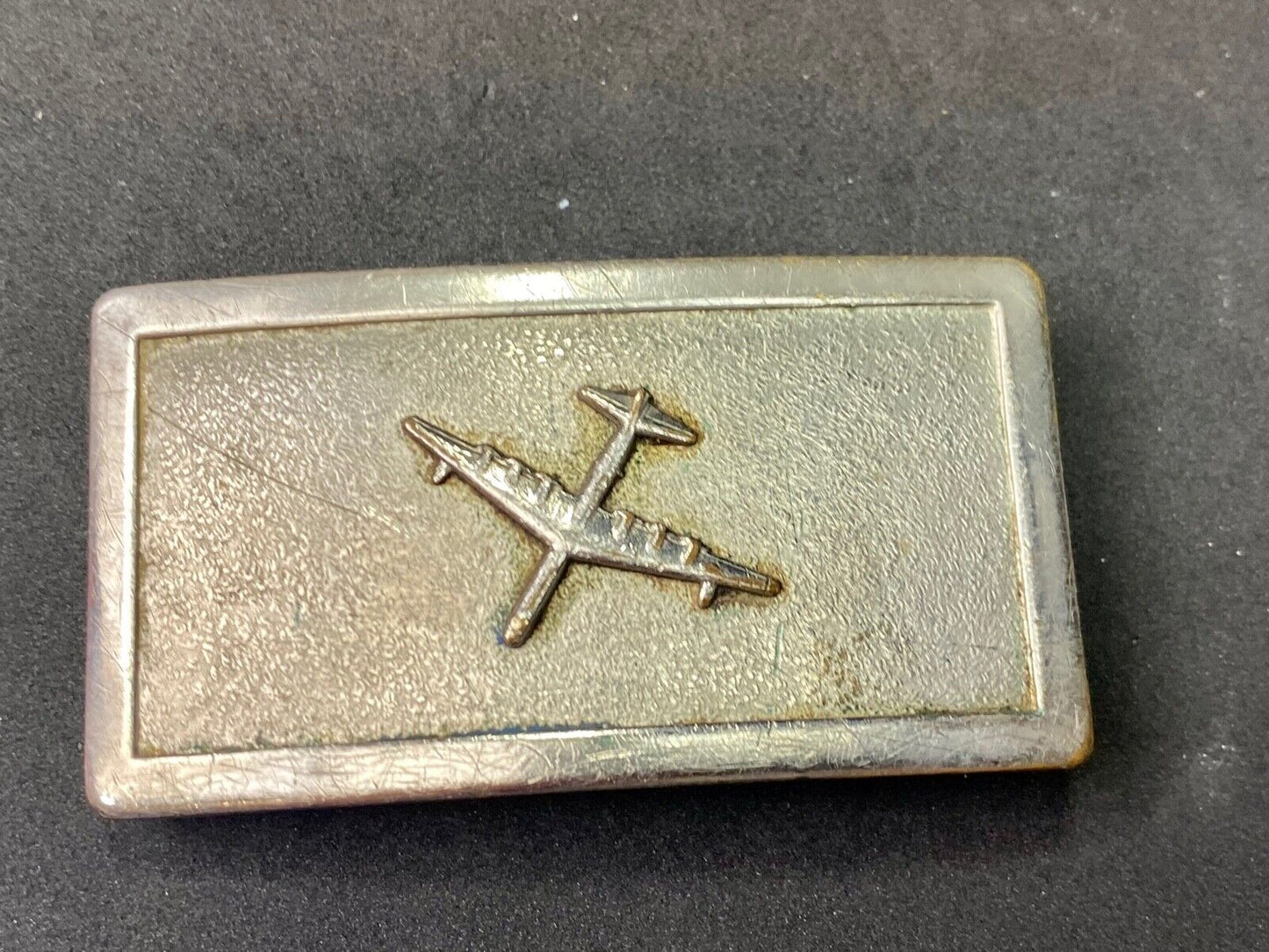 Airplane - Private Plane Pilot's Rectangular Silver Color Belt Buckle  