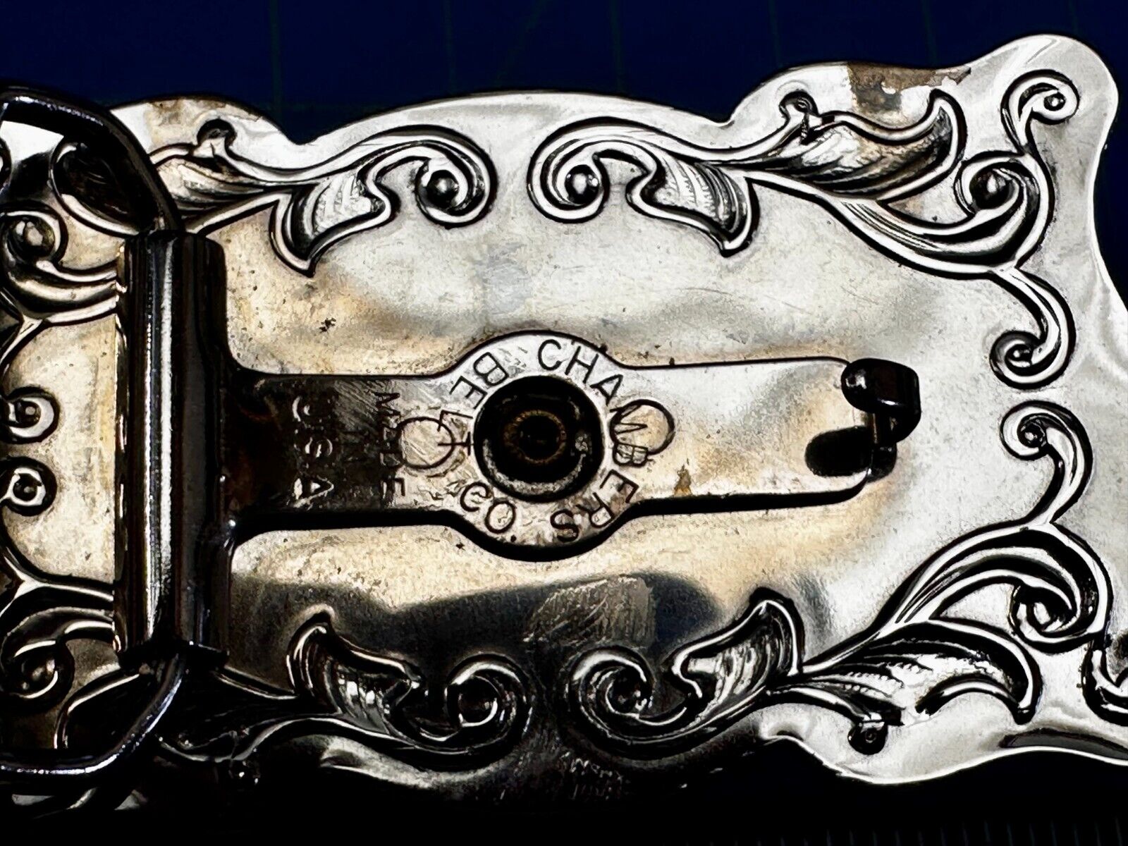 Texas Longhorn Cow Head Steer Western Cowboys Vintage Chambers Belt Buckle