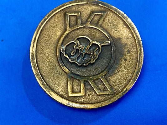 Vintage Hitline Western Cowboy Cowgirl Cow Steer Bull - Letter K belt buckle 