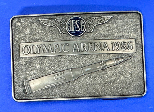 AFSA Air Force Sergeants Association Olympic Arena 1986 Rocket Belt Buckle