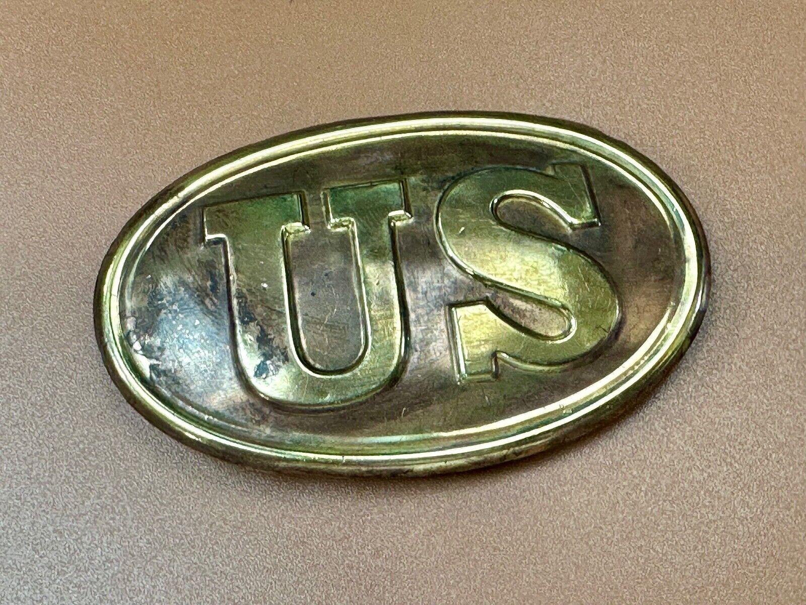 U.S. CIVIL WAR WAIST BELT PLATE US Soldiers Replica Belt Buckle  unknown to me!