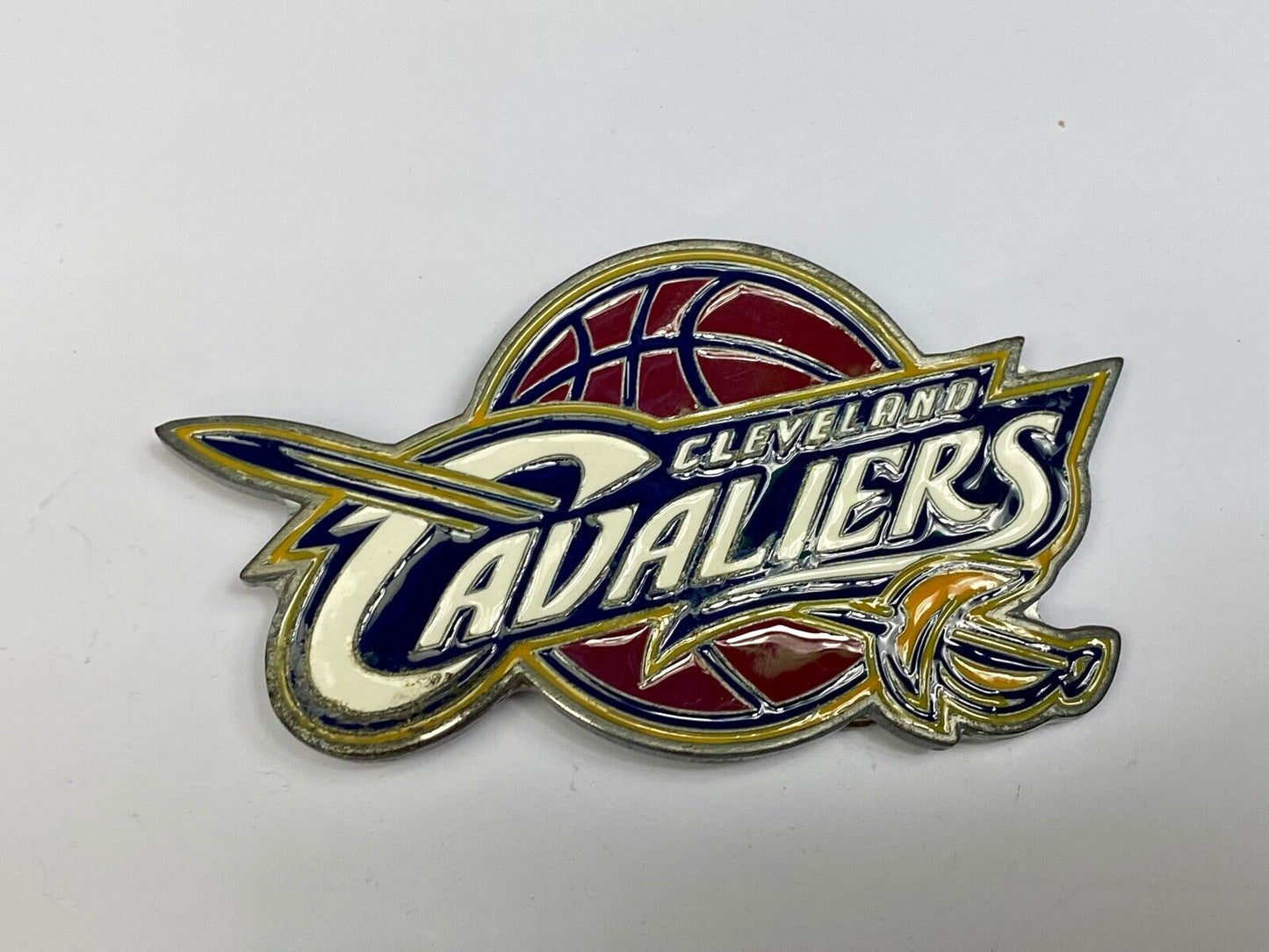 Used-  to repair  - CLEVELAND CAVALIERS NBA BASKETBALL BELT BUCKLE 