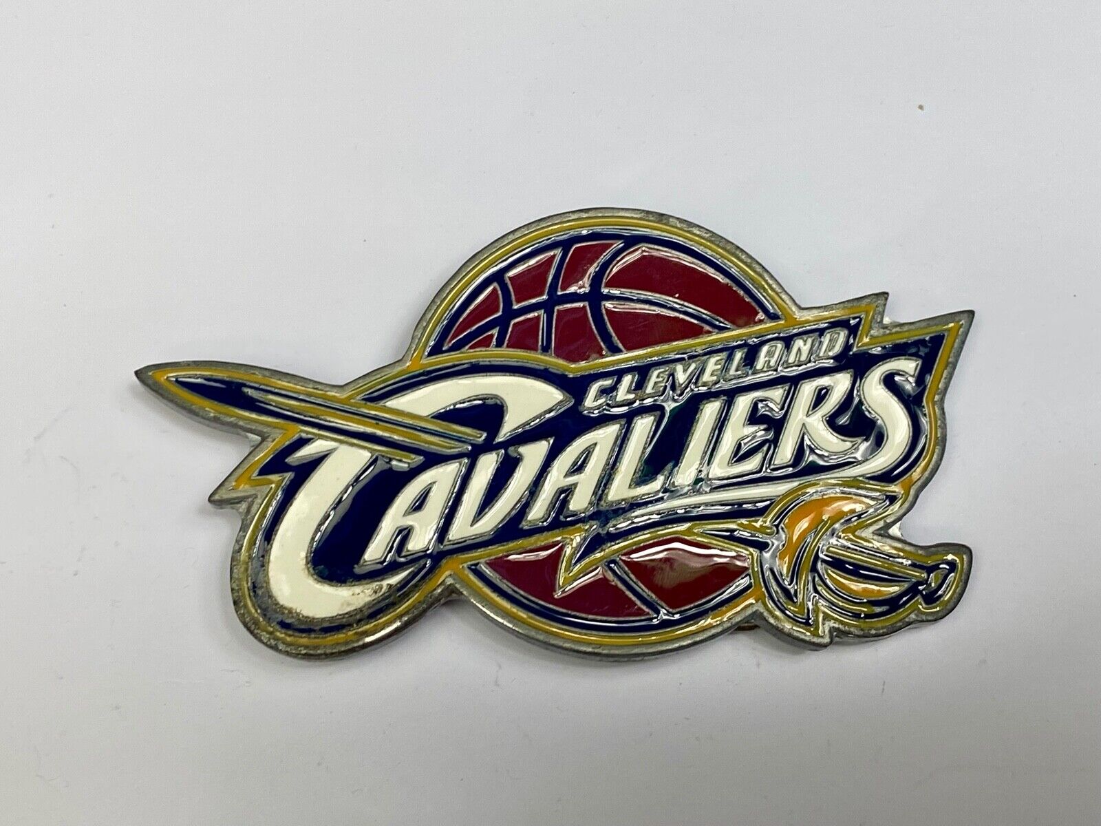 Used-  to repair  - CLEVELAND CAVALIERS NBA BASKETBALL BELT BUCKLE 