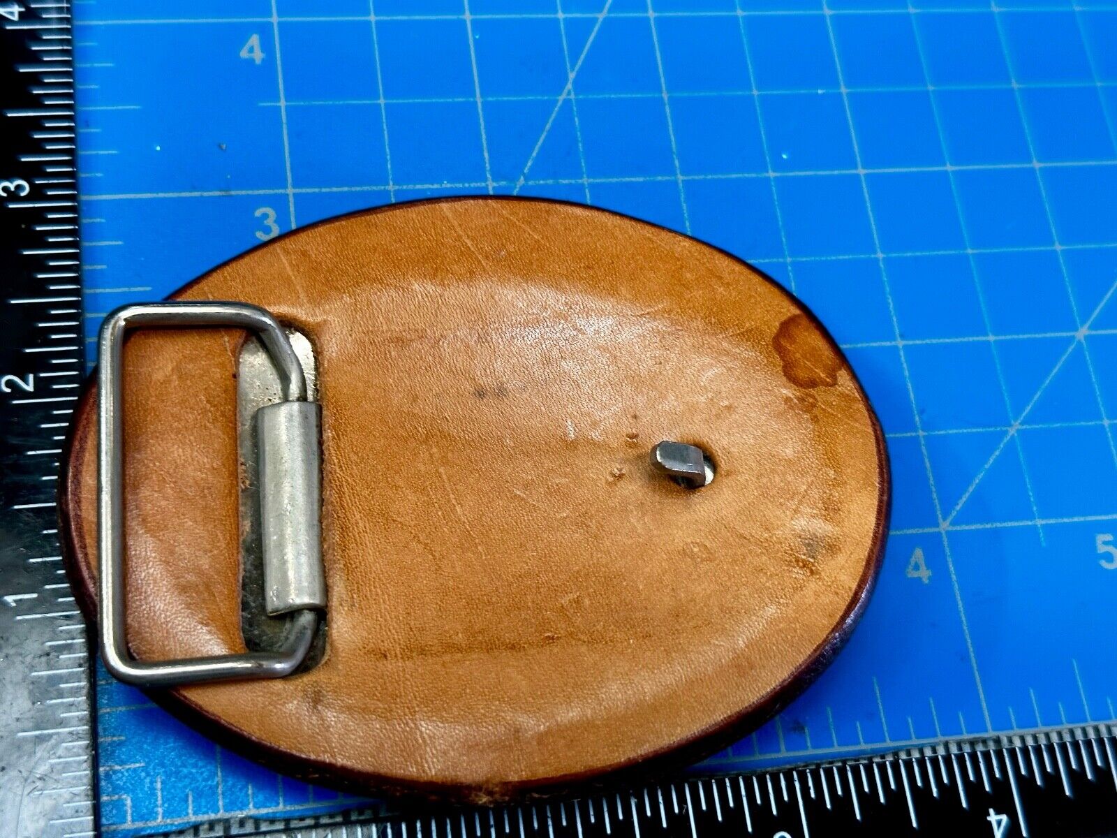 Artisan American Bald Eagle Vintage Mixed Leather Belt Buckle