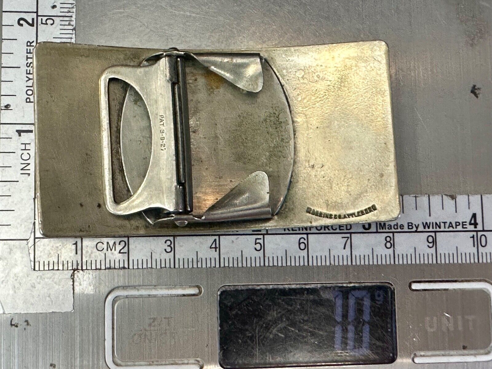University of Oregon - Eugene Antique 1940's ROBBINS Co Attleboro Belt Buckle