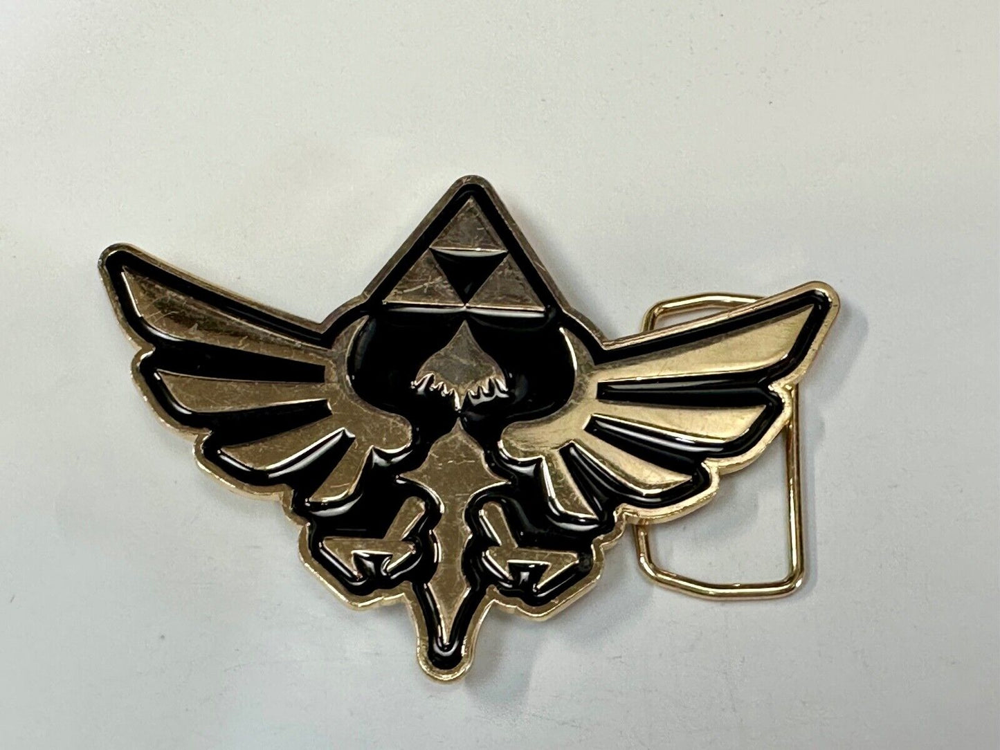 The Legend Of Zelda Black Golden Crest Triforce Nintendo 2014 Belt Buckle