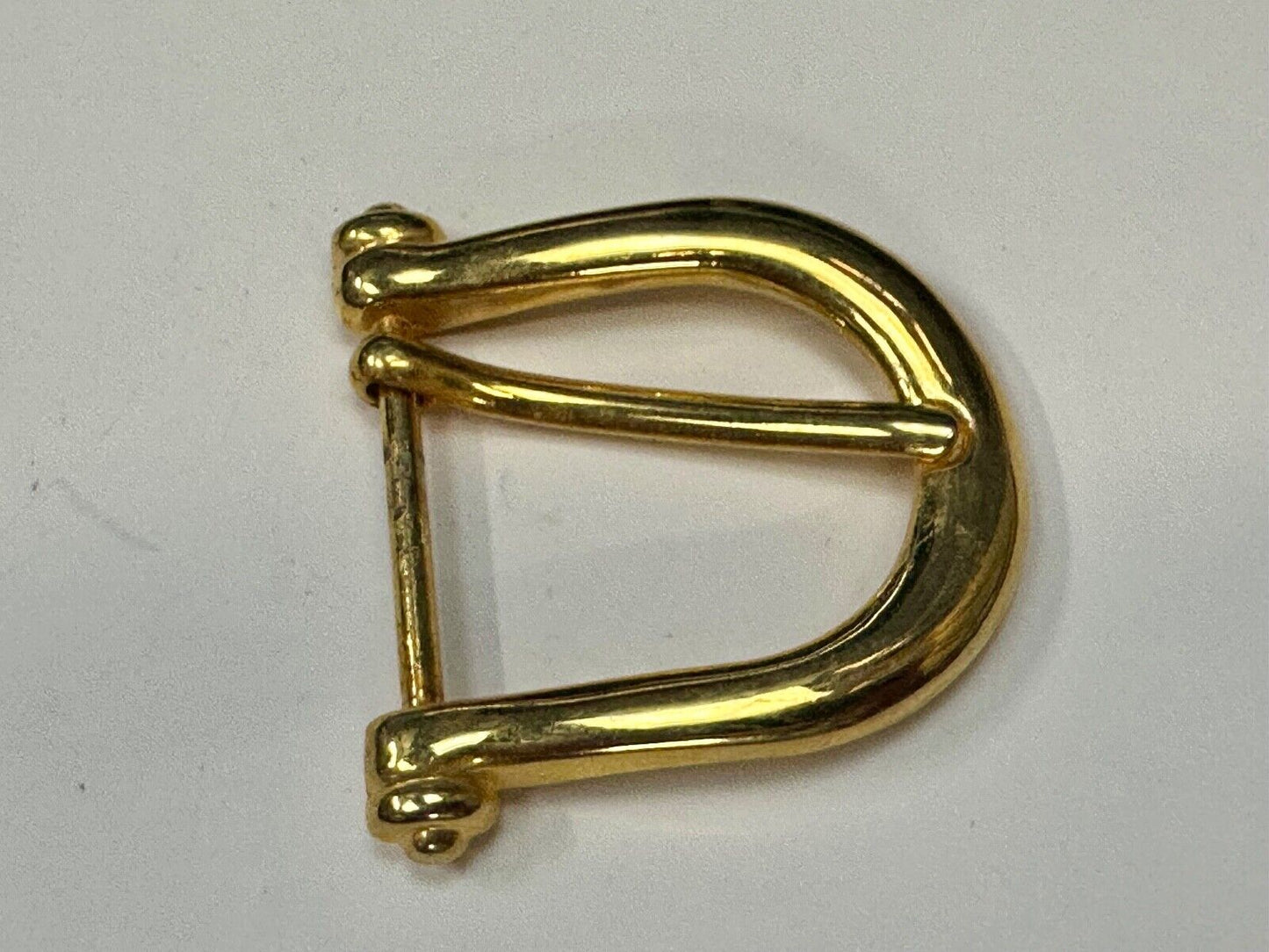 Vintage antique replacement smooth curves u shaped belt buckle
