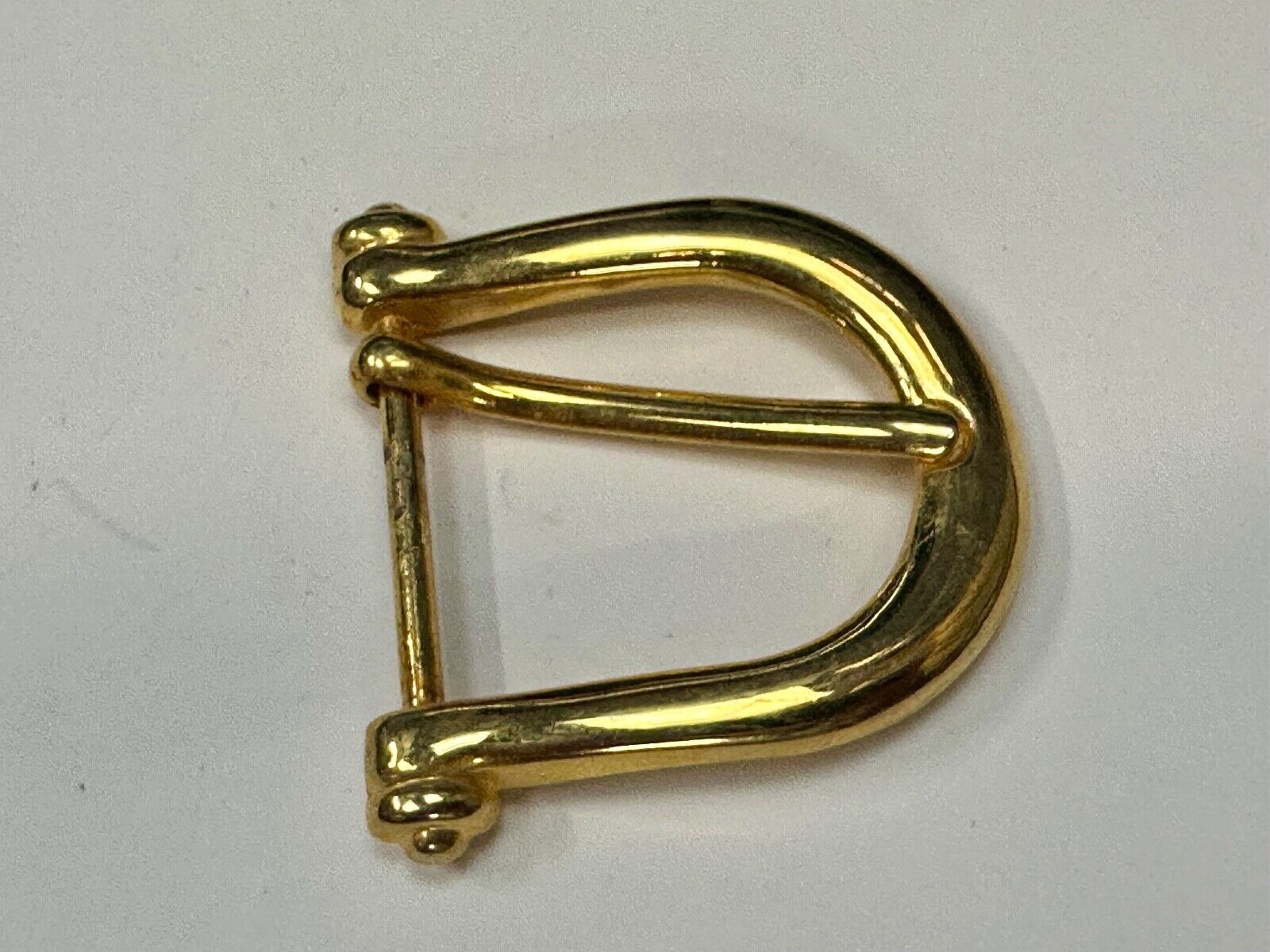 Vintage antique replacement smooth curves u shaped belt buckle