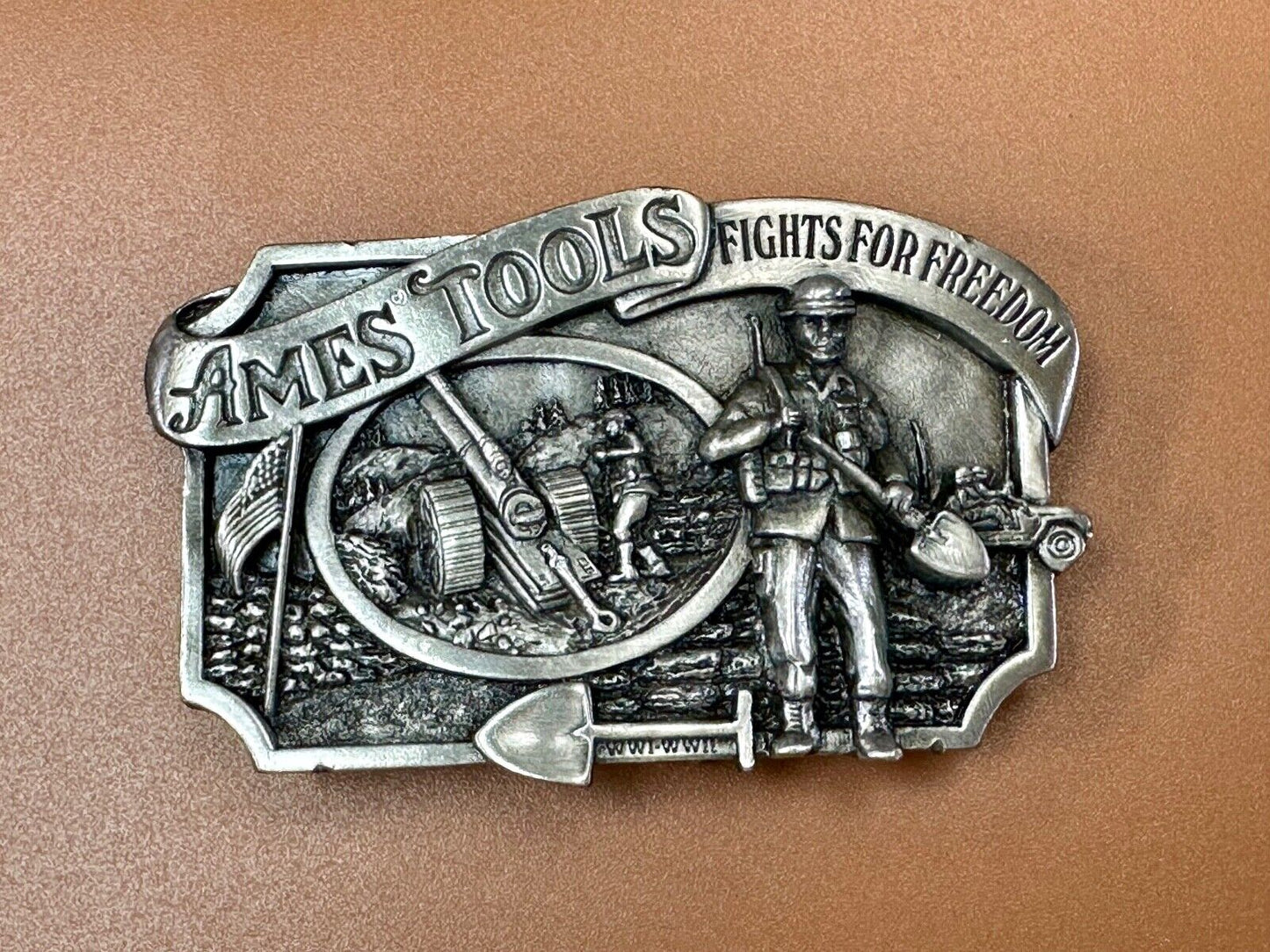 Ames Tools Fights for Freedom 1984 Siskiyou Belt Buckle Lawn & garden supply Co