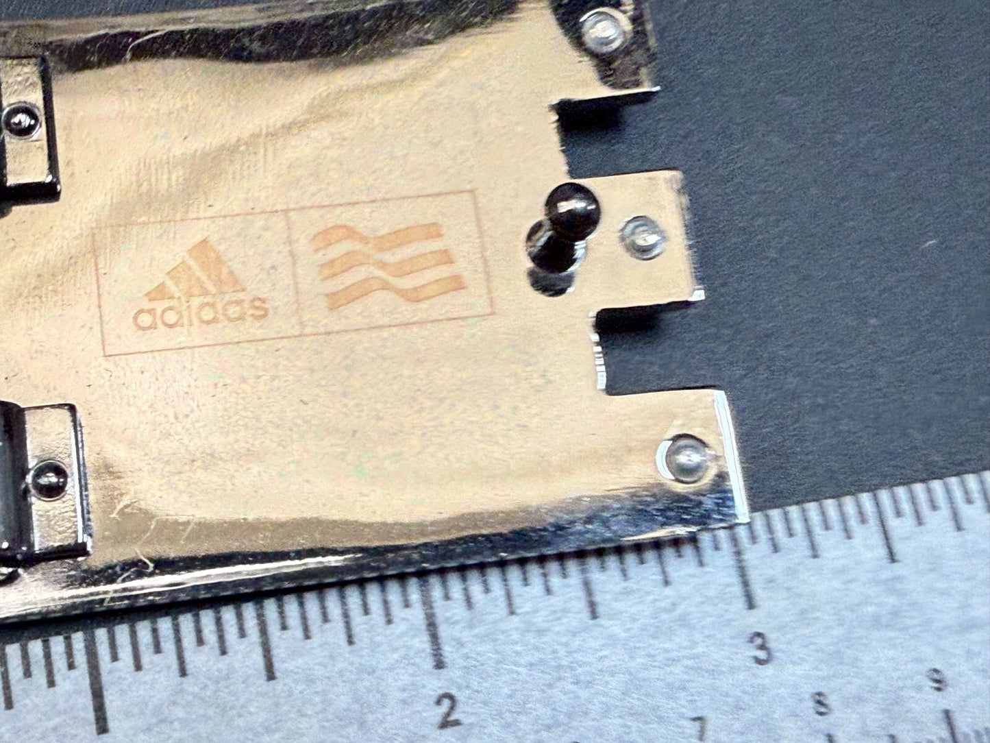Adidas Golf Trophy Used Belt buckle - Orange on black stripes