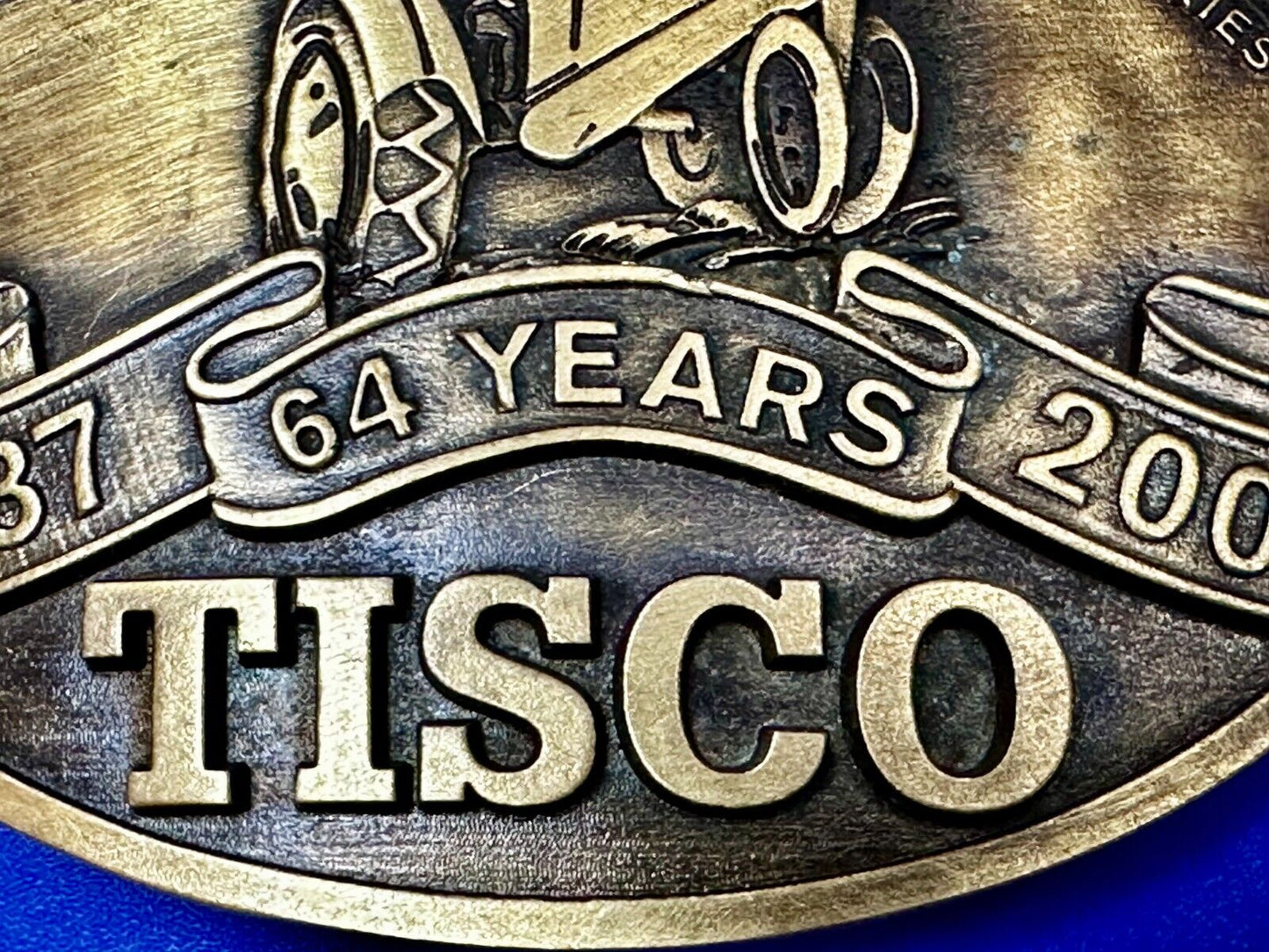 64 Years TISCO Tractor Implement Supply company NOS Belt Buckle by Speccast