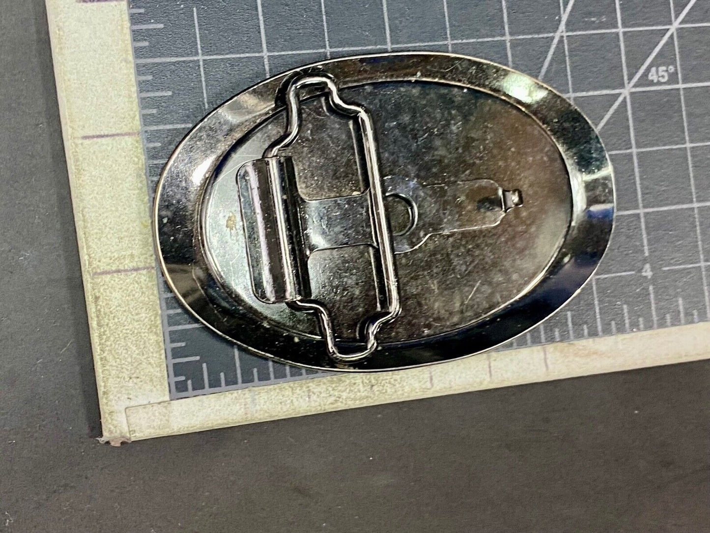 Three Stars - Star Light Star Bright Silver Color Oval Belt Buckle 