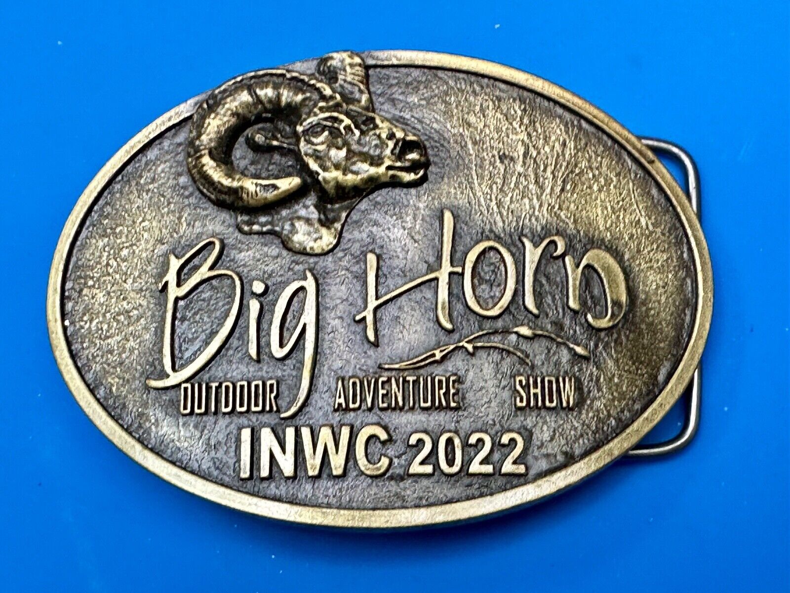 BIG HORN SHOW 2022 Outdoor Adventure Inland N.W. INWC Spokane WA Belt Buckle