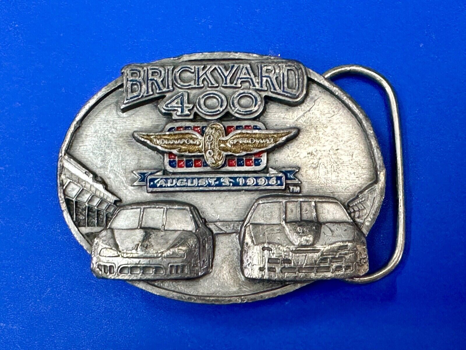 vintage Indianapolis brickyard 400 1996 Commemorative Q2 Siskiyou belt buckle