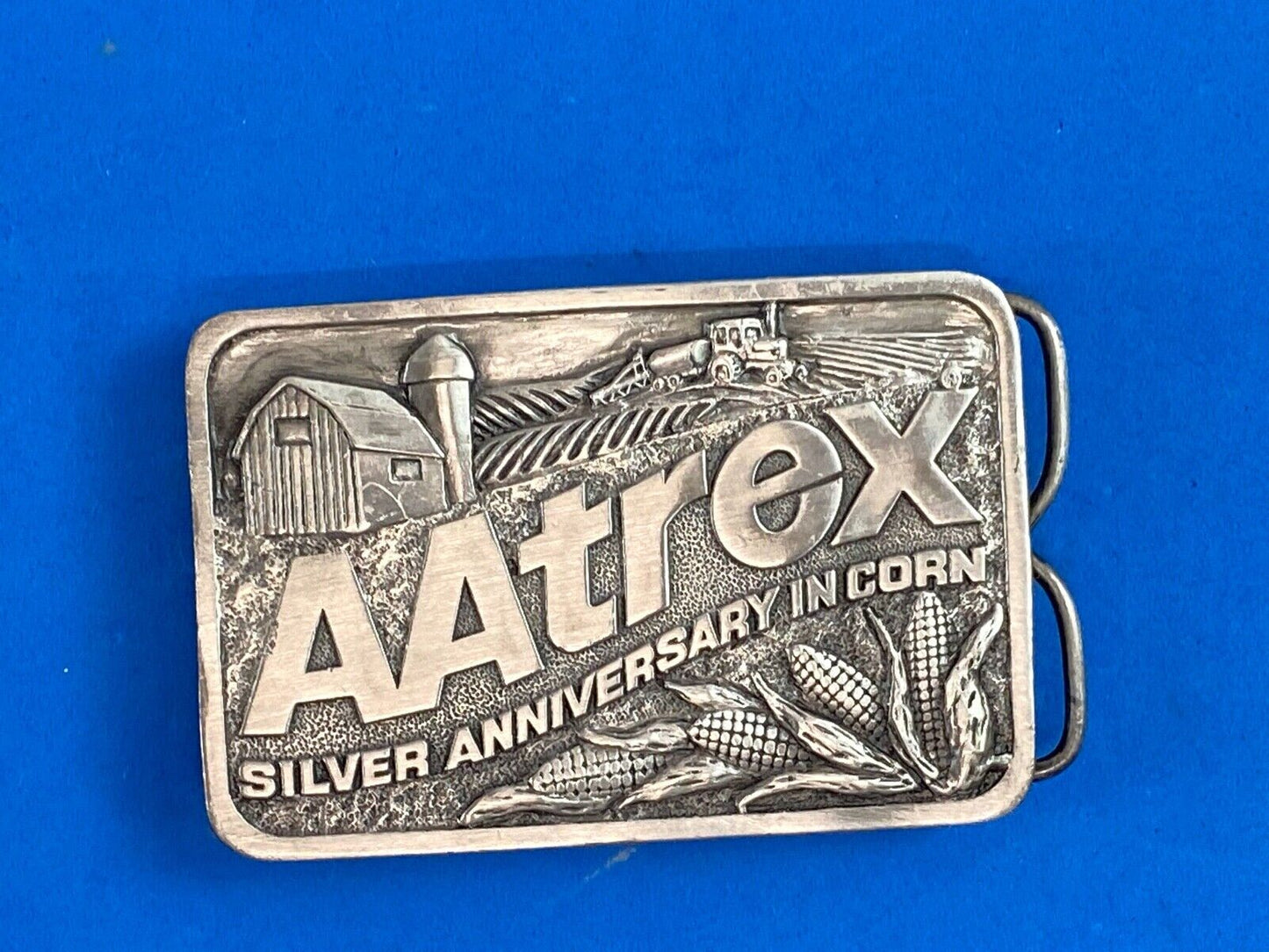 Aatrex Herbicide Belt Buckle 25Th Anniversary Corn Sprayer Farm Tractor Planter