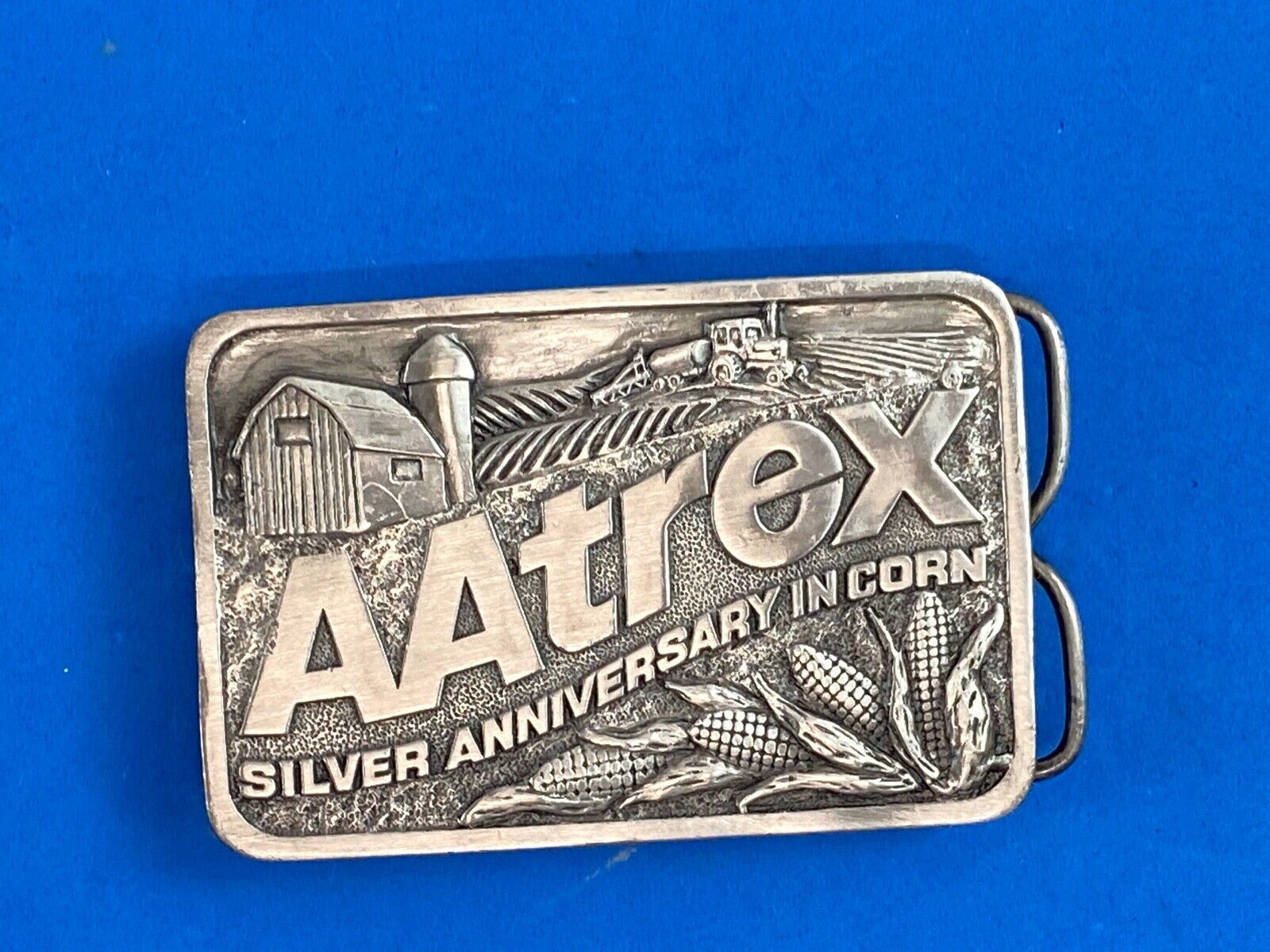 Aatrex Herbicide Belt Buckle 25Th Anniversary Corn Sprayer Farm Tractor Planter