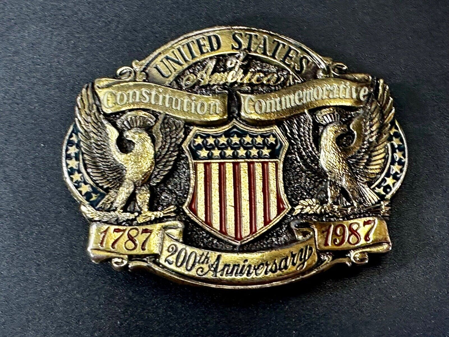 United States ofAmerica Constitution Commemorative 200th Anniversary Belt Buckle