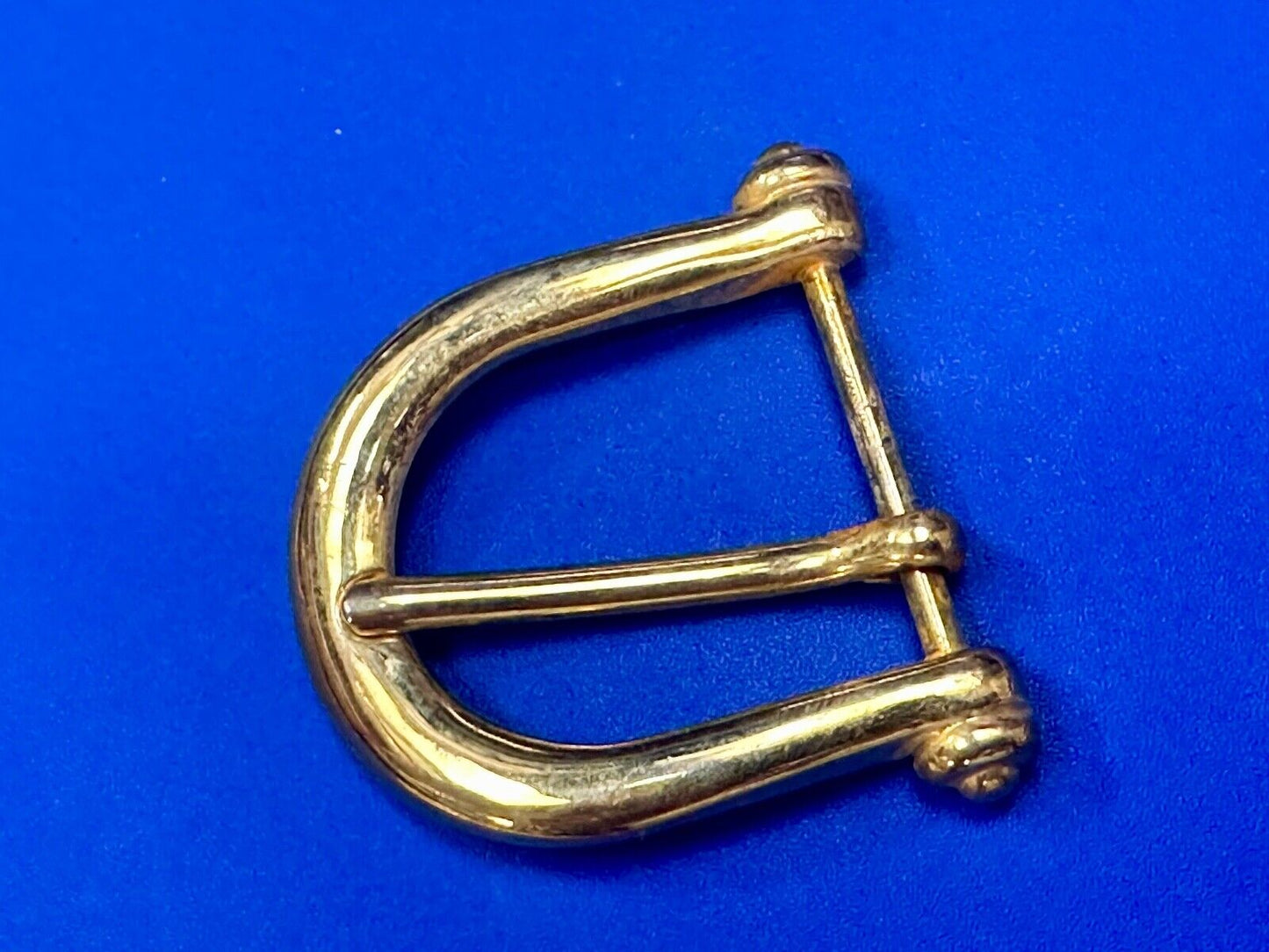 Vintage antique replacement smooth curves u shaped belt buckle
