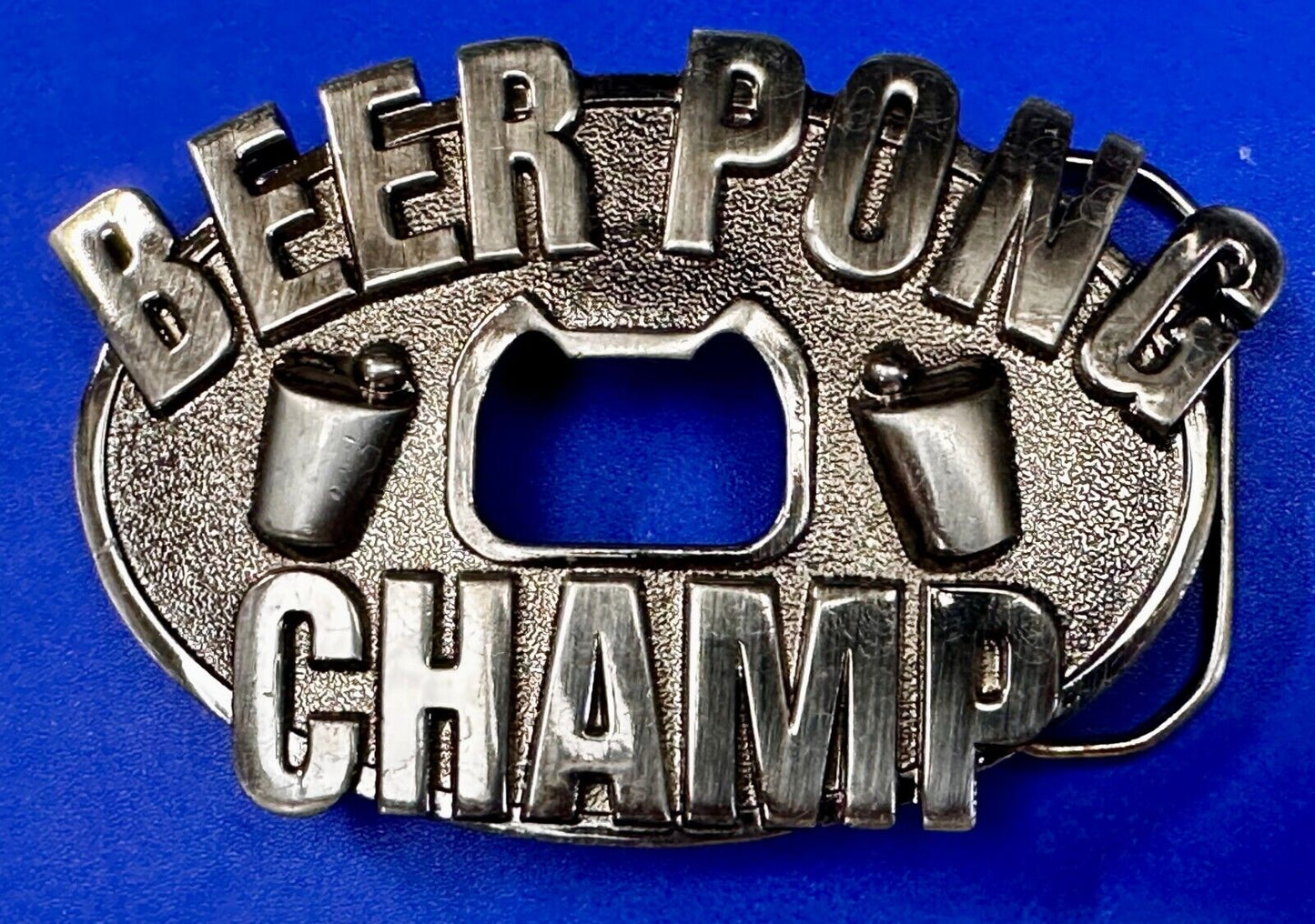 Beer Pong Champ Drunk Drinking Novelty Belt Buckle with Bottle Opener KALAN