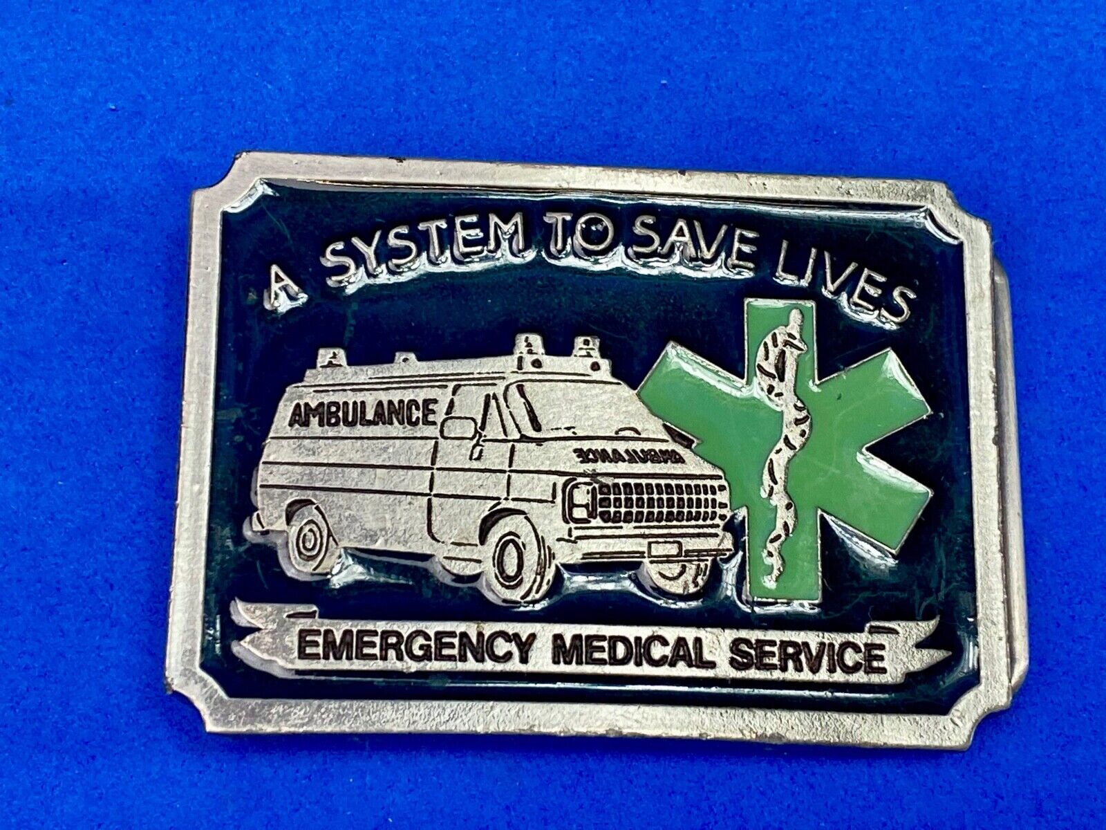 A System To Save Lives, Ems, Emergency Medical Service Belt Buckle
