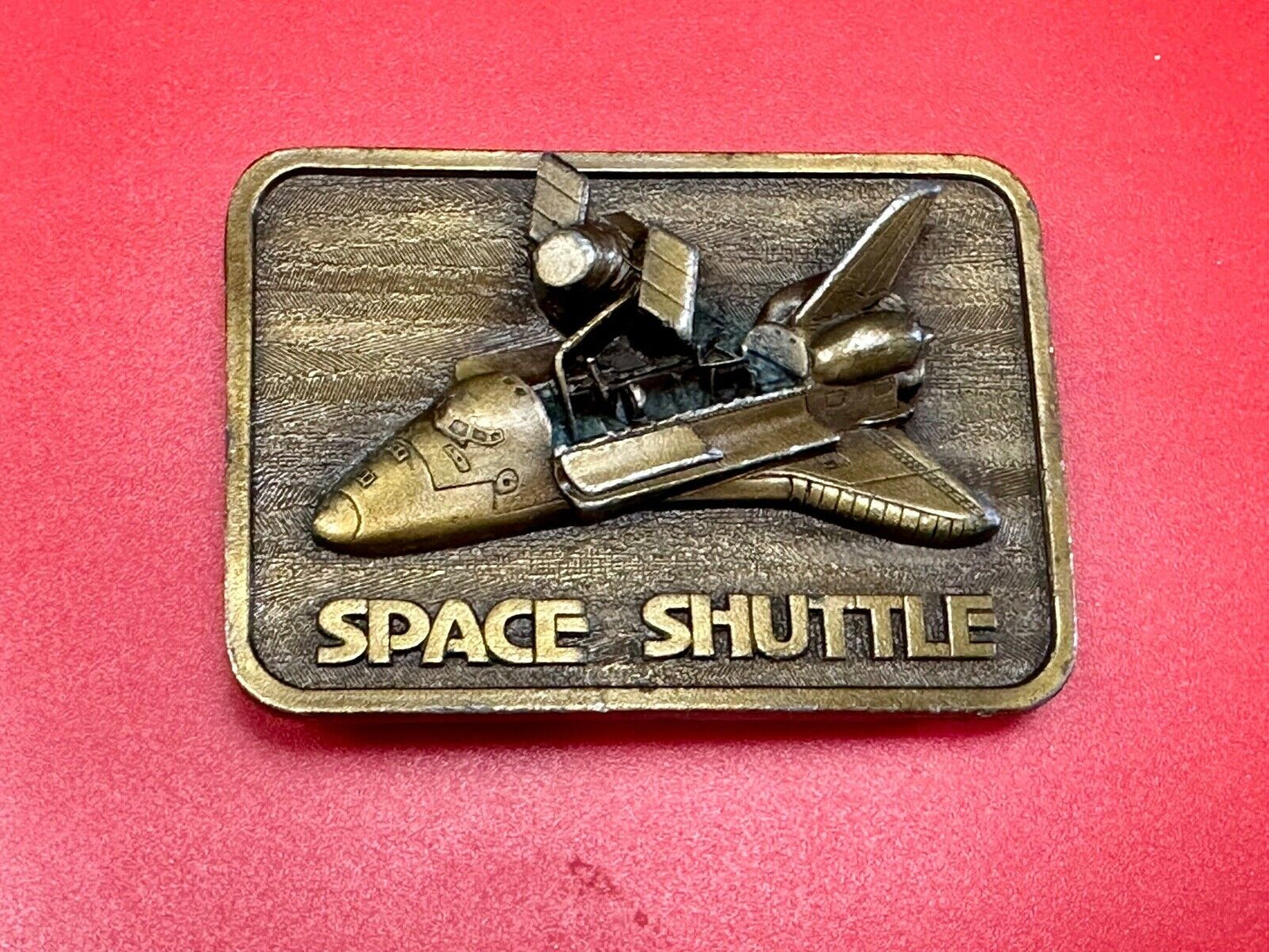 1980 Space Shuttle Belt Buckle 3D Open Payload Buckle Connection