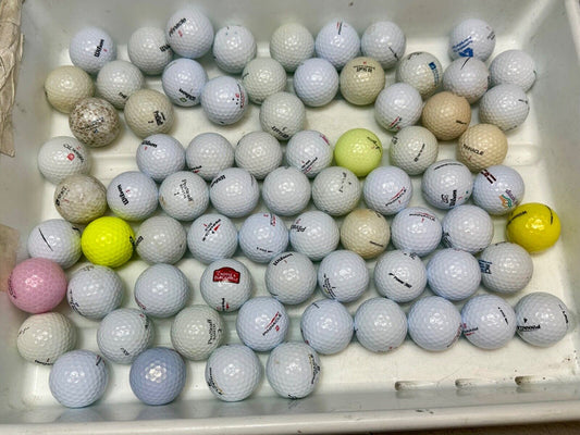 73 pc Used Golf Ball Lot. - Mostly Wilson Pinnacle