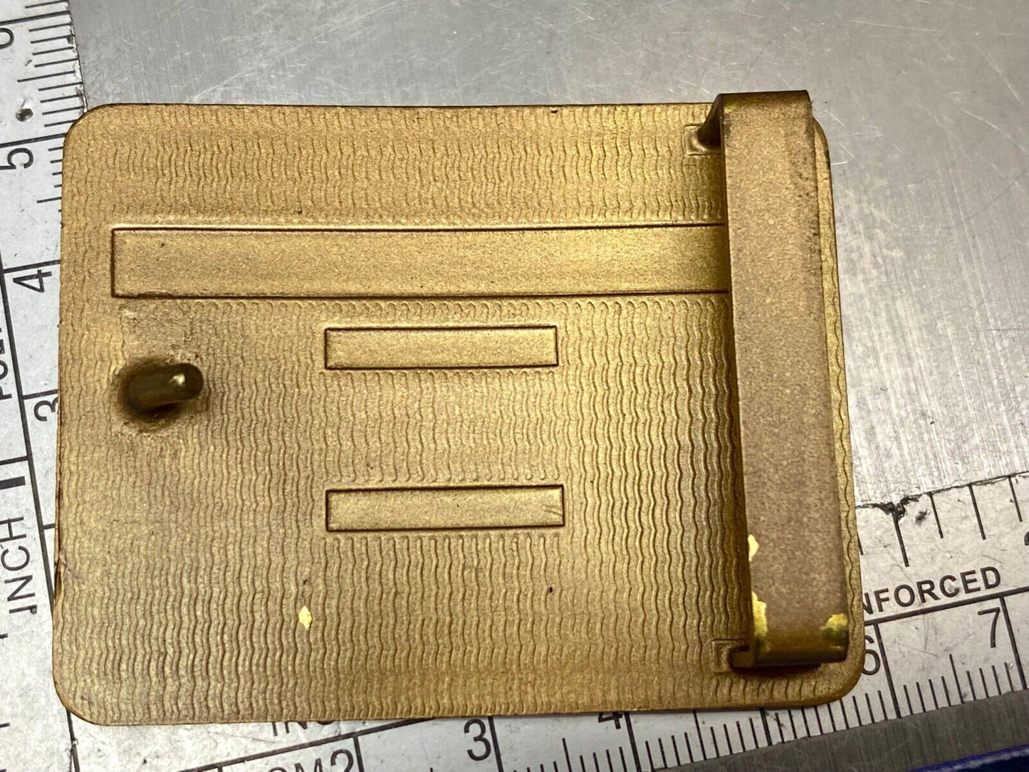 ABC Bowling League Award - NOT engraved most improved trophy NOS  belt buckle