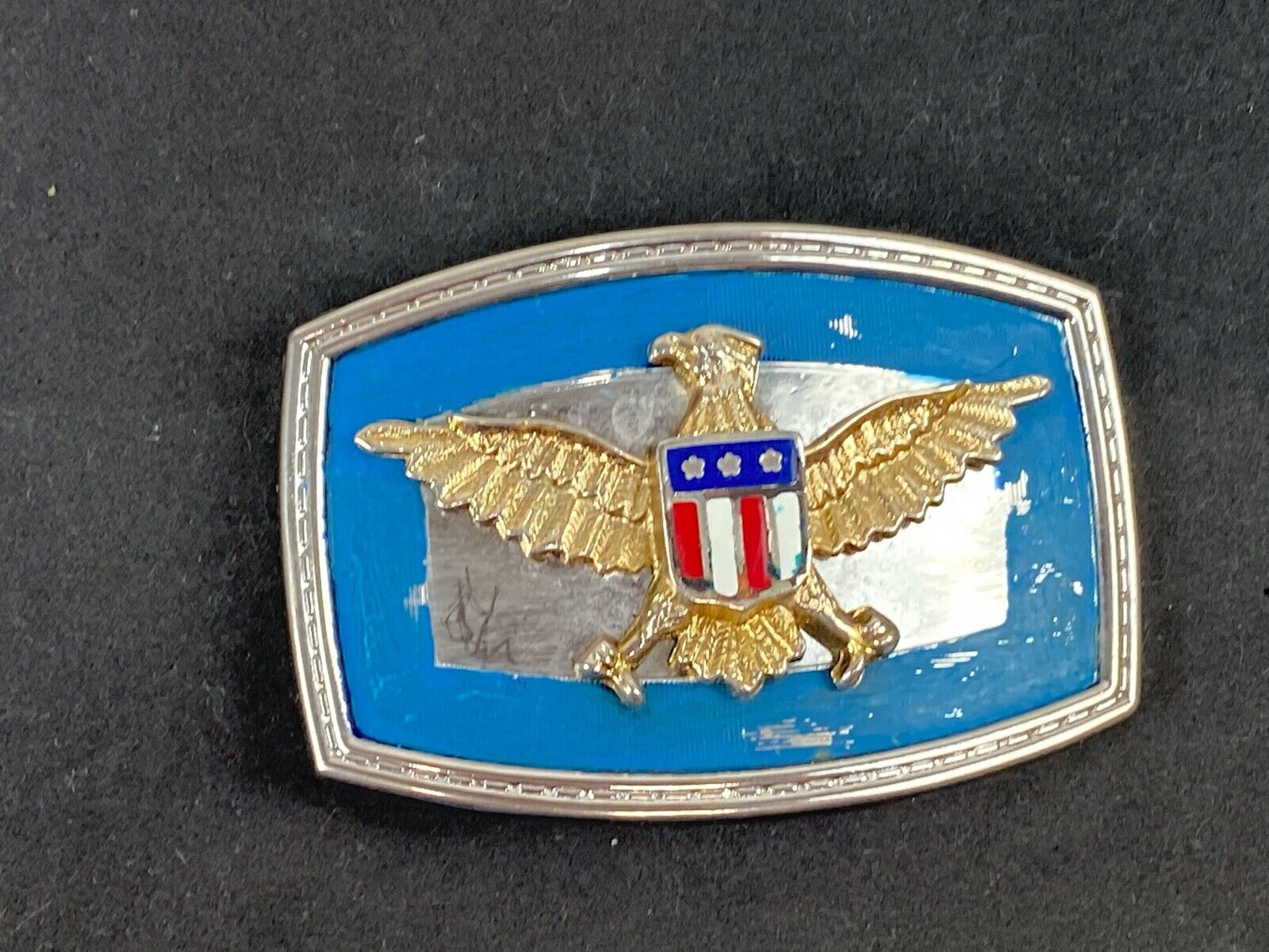 United States Of America Eagle With Shield Belt Buckle Colorful!   Different!