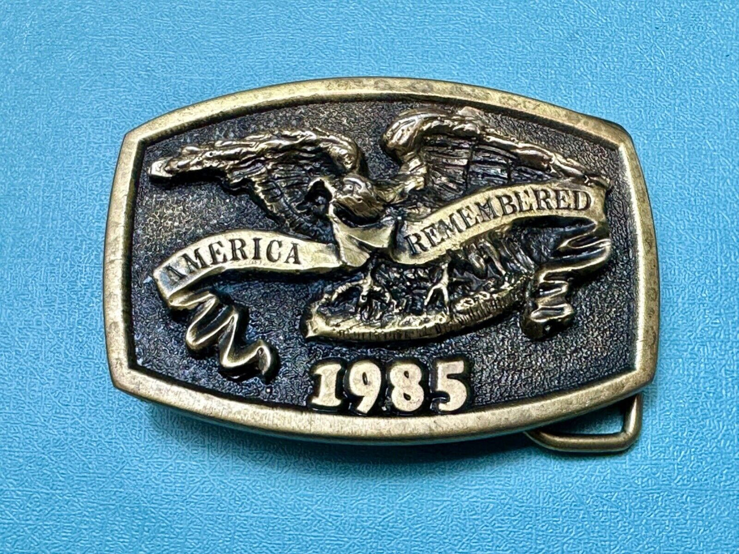 America Remembered - Park CITY  1985 belt buckle by Michael Ricker LIMITED NO 3