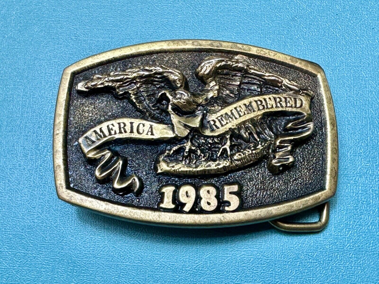America Remembered - Park CITY  1985 belt buckle by Michael Ricker LIMITED NO 3