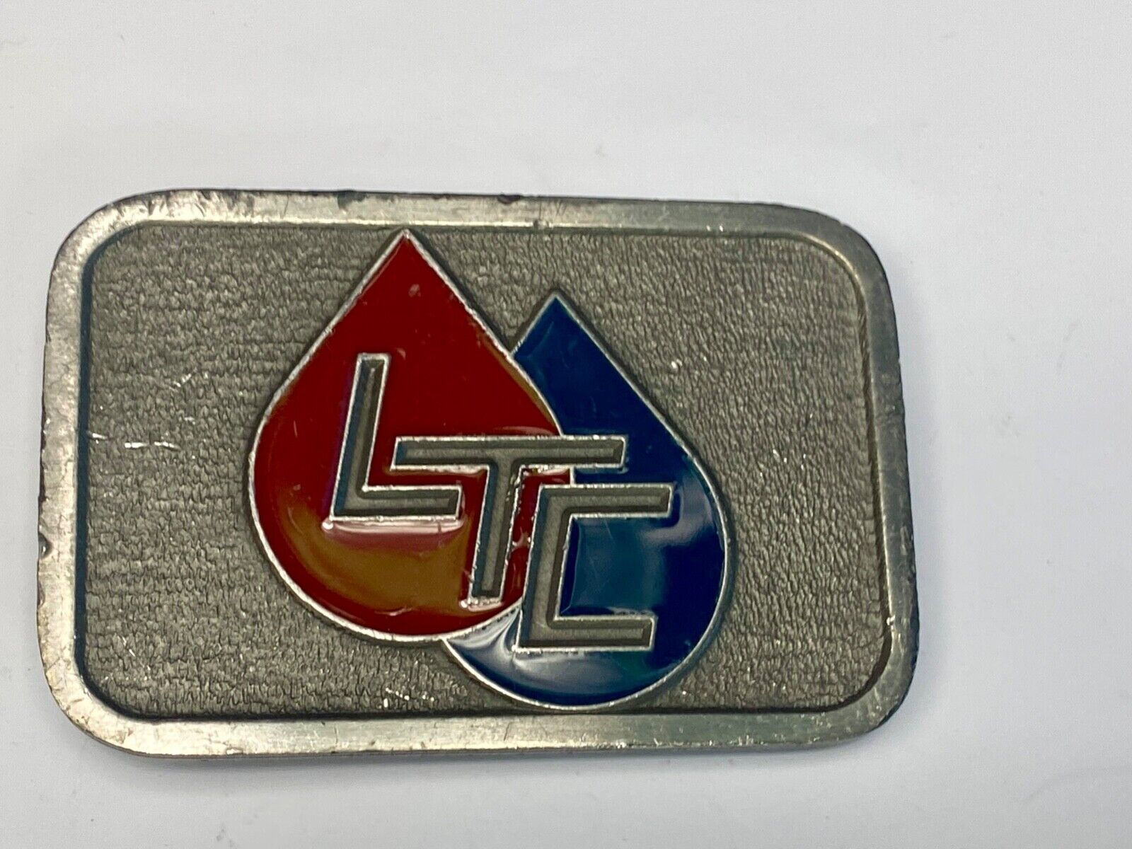 Vintage LTC Fuel Gas Oil energy logo company belt buckle by CD-Hit