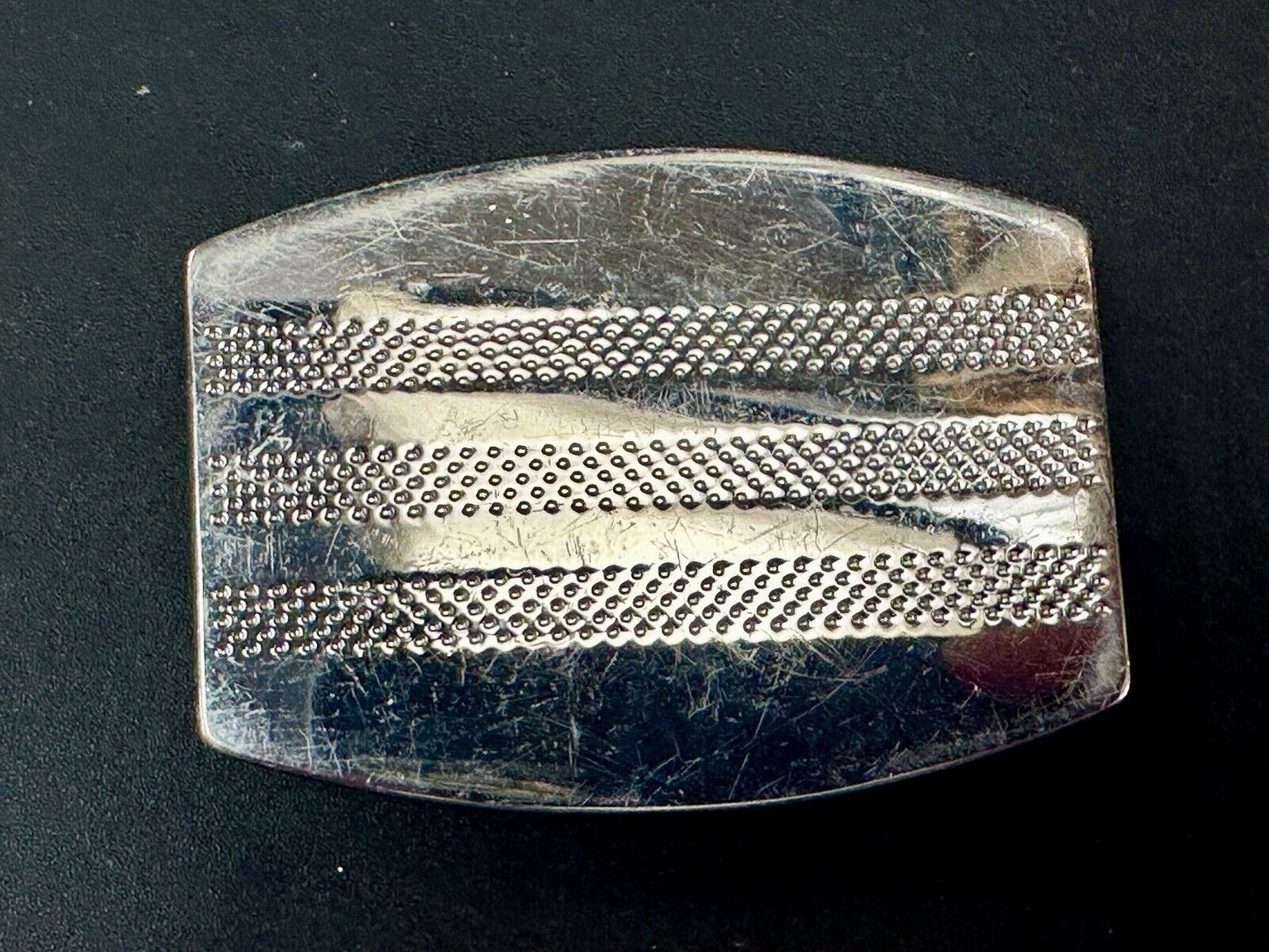 ADIDAS Silver color SHOE Footwear Co Running Golf Trophy striped belt buckle