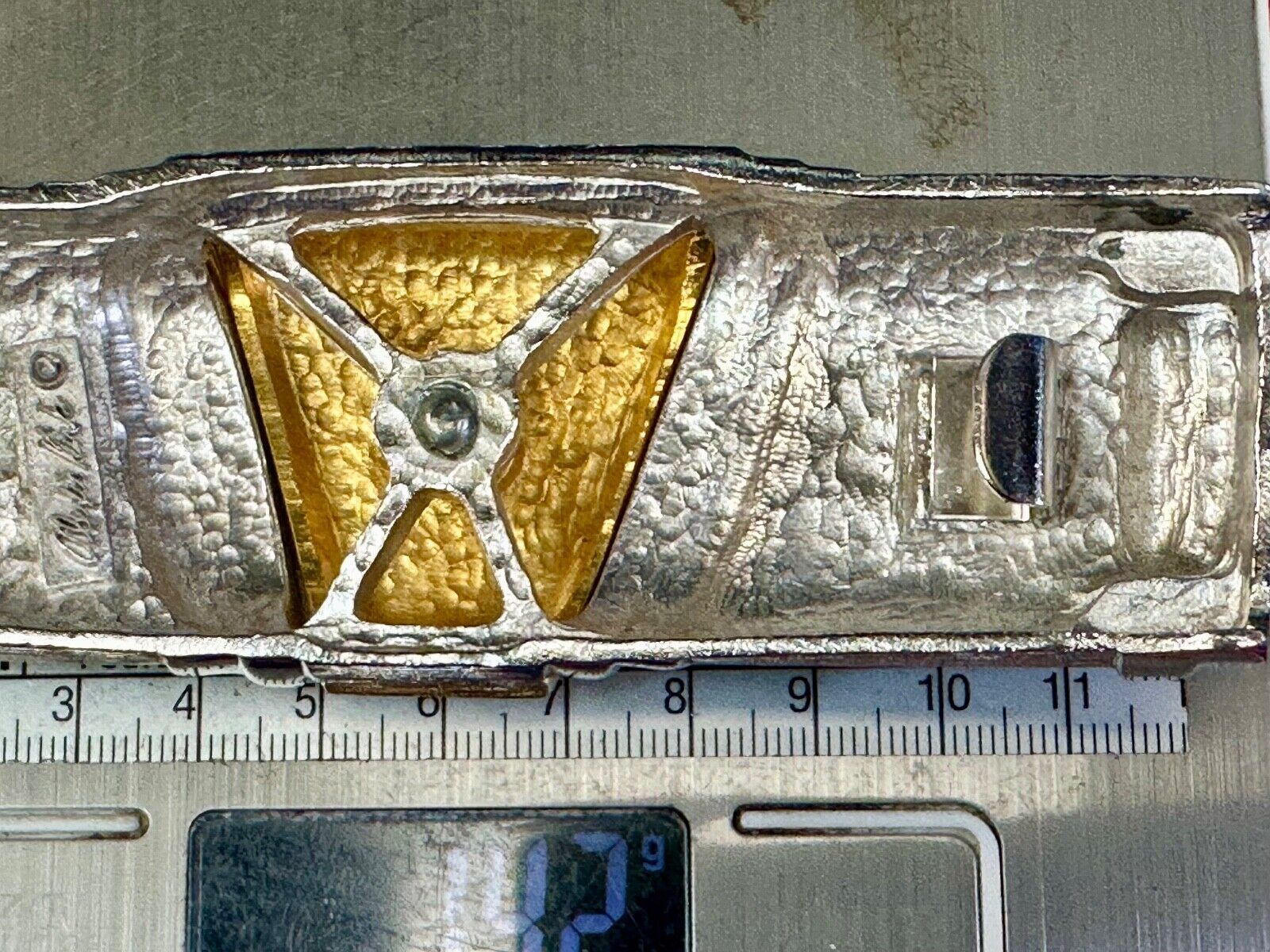Alexis Kirk signed Mixed color large mixed color Interlocking belt buckle