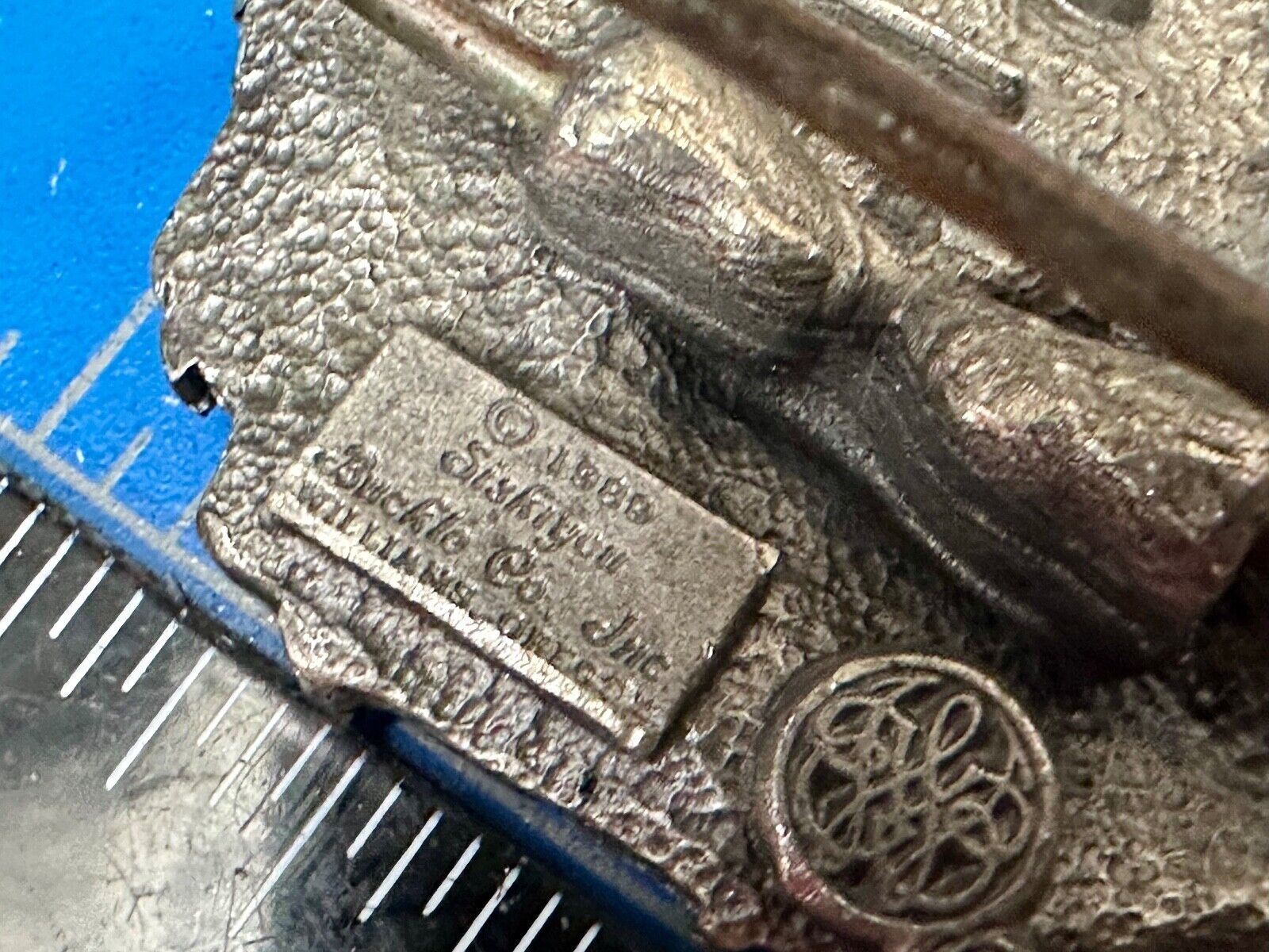 Vietnam Veterans Military Army Hero Vintage 1980's Pewter Siskiyou Belt Buckle