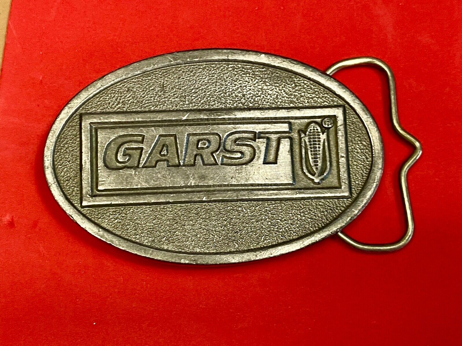 Vintage Garst Seed Belt Buckle Ffa Agriculture Farming Farm Coon Rapids Iowa