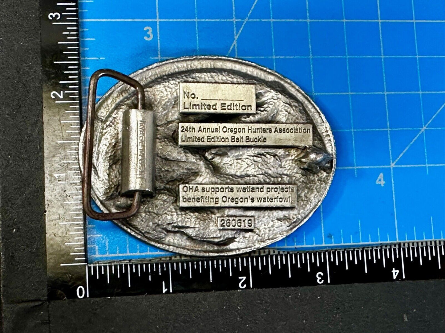 24th Annual Oregon Hunters Association Commemorative Limited Edition Belt Buckle