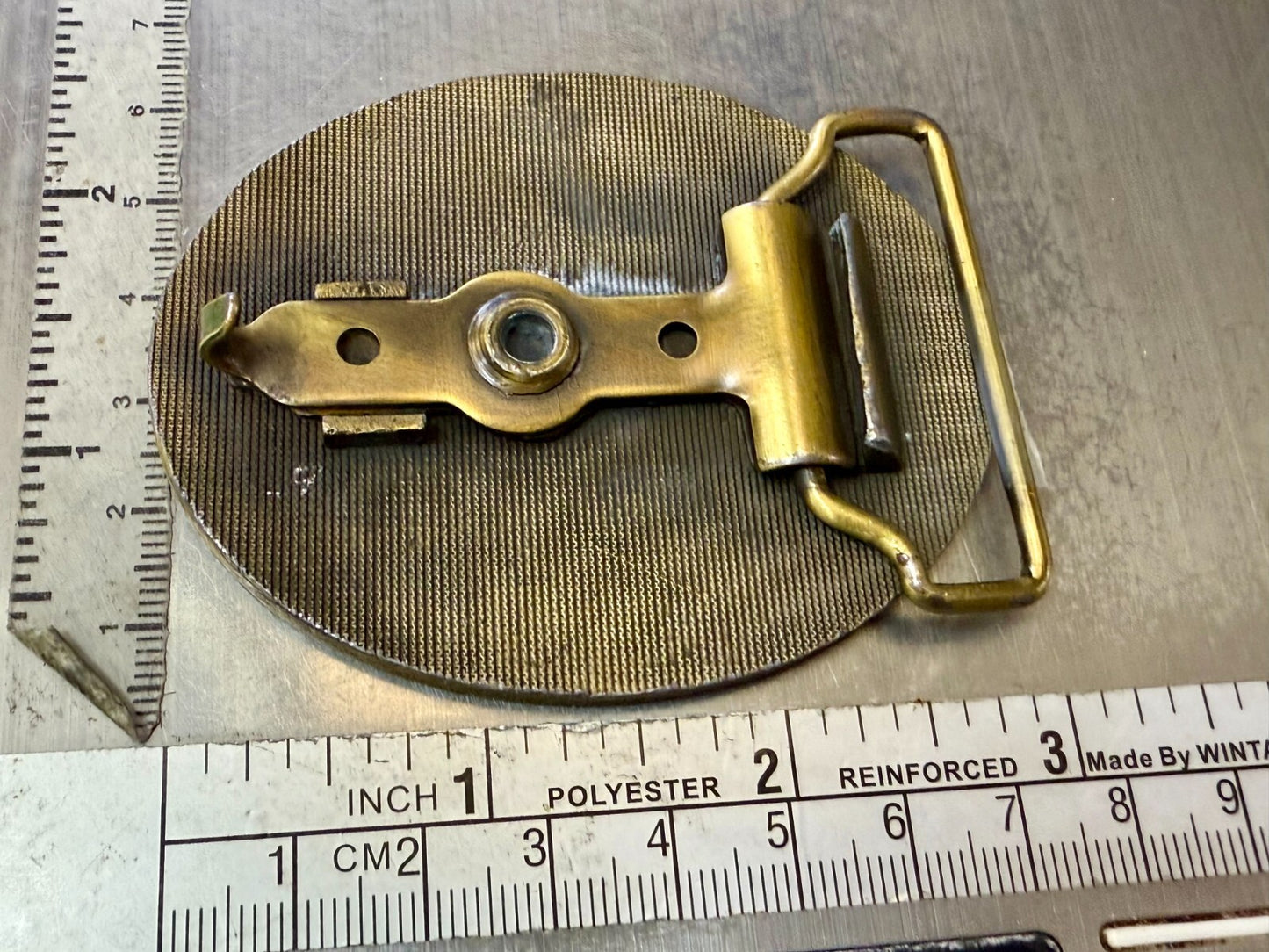 Antique Auto Show Secretary Illinois State 1995 Vintage Collectors Belt Buckle