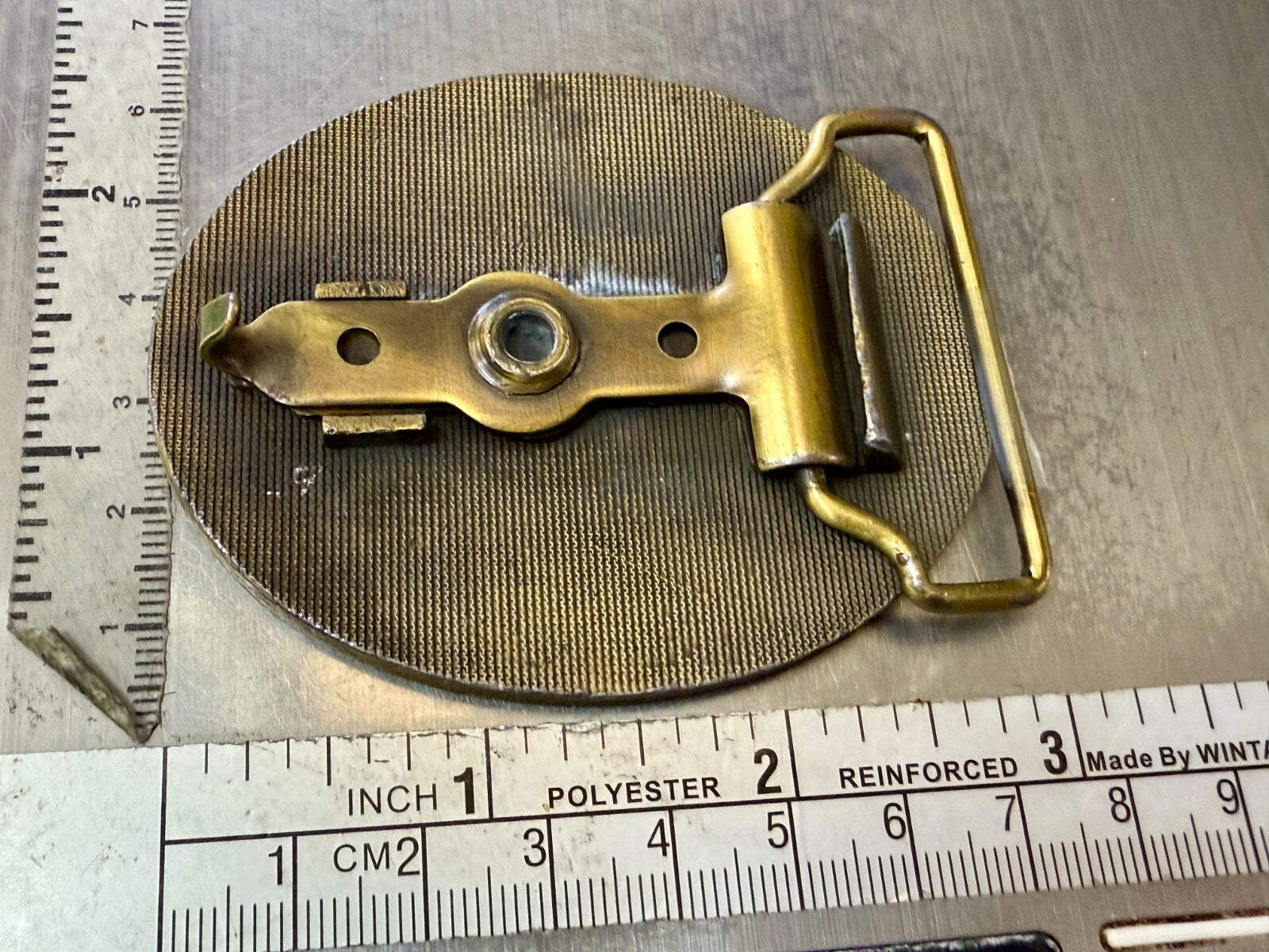 Antique Auto Show Secretary Illinois State 1995 Vintage Collectors Belt Buckle