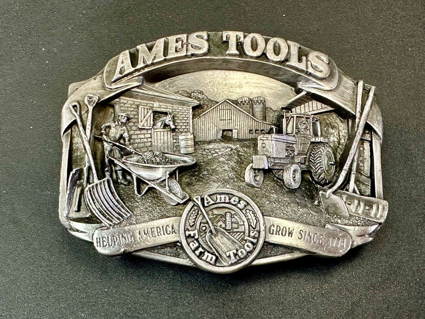 Ames Tools, helping America Grow 1989 Siskiyou Belt Buckle Lawn & garden supply