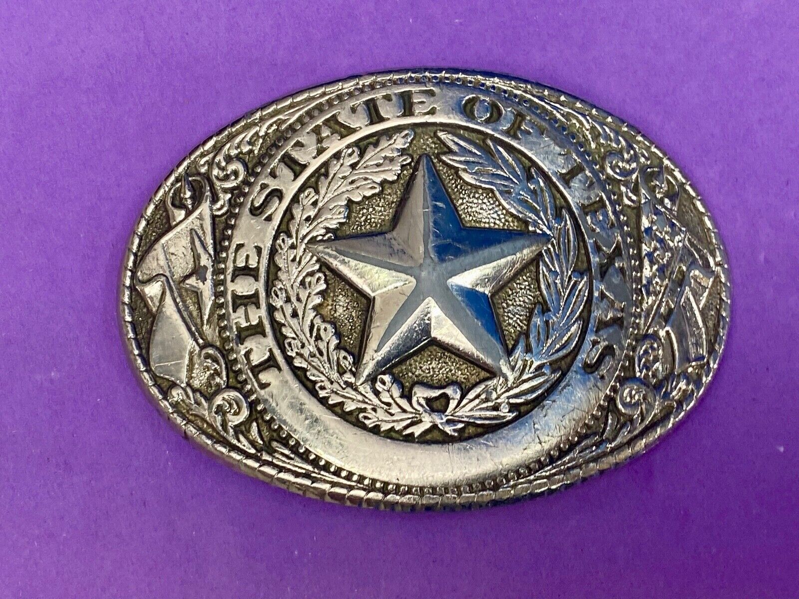 Usa Made The Great State Of Texas Star Commemorative Belt Buckle 