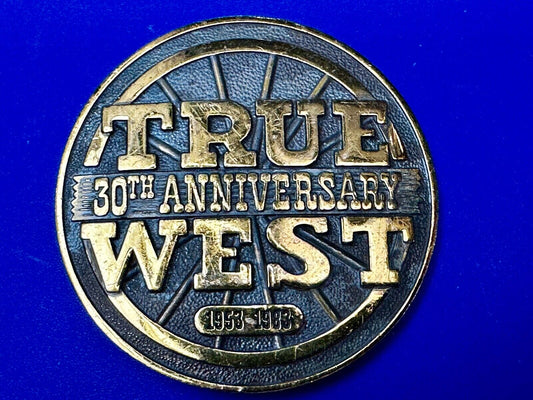 True West 30th University Magazine Commemorative . Add Vintage 1983 Belt Buckle
