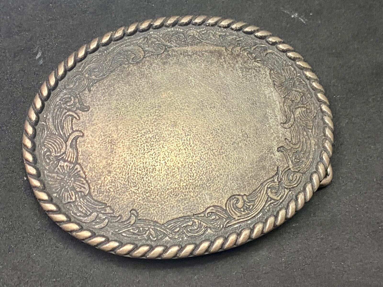 100 % Zinc Ornate Western Oval Belt Buckle Made In Italy  - Fabriqrren Itai If