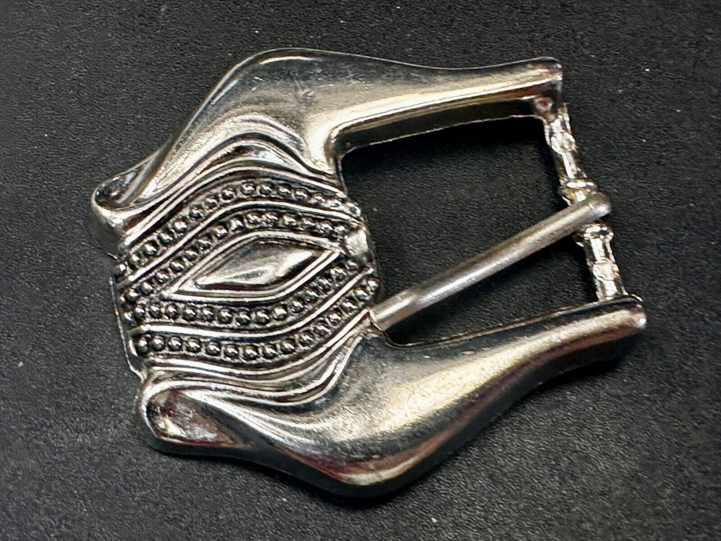 Unique Small Replacement Western Silver Tone Vintage Belt Buckle