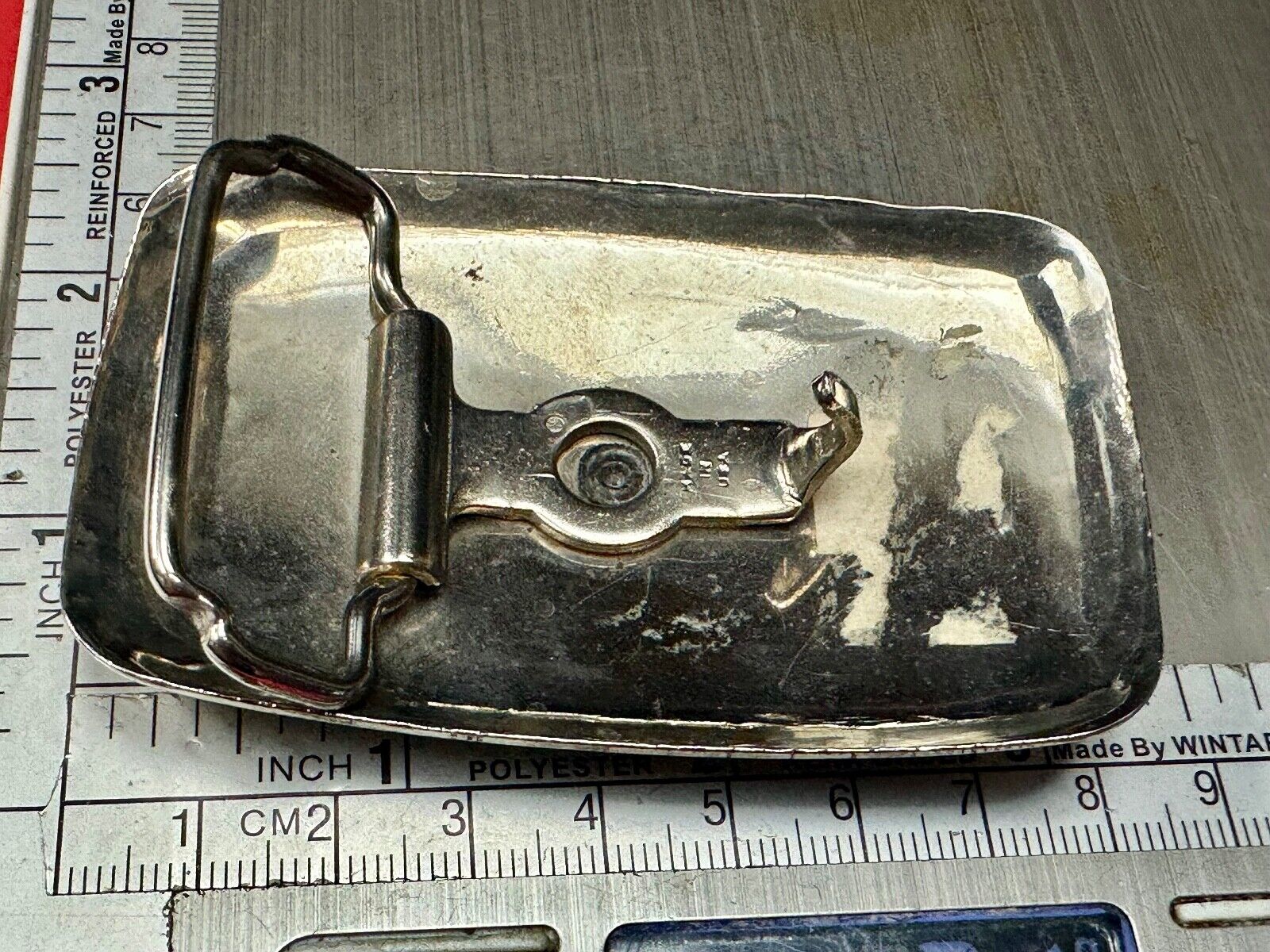 USA made Vintage Cowboy Boots - Western two tone belt buckle