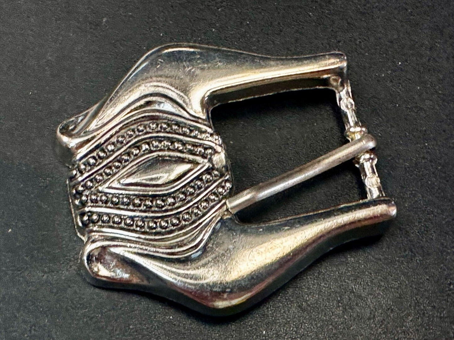 Unique Small Replacement Western Silver Tone Vintage Belt Buckle