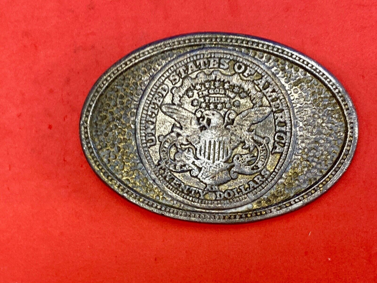 United States of America Twenty Dollar belt buckle by CDC Metal Works 