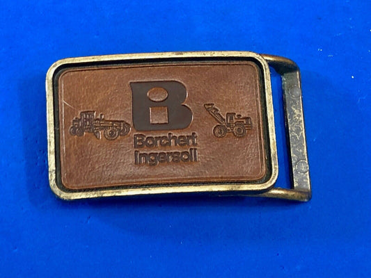 Barchent Ingersoll company logo farming? leather belt buckle