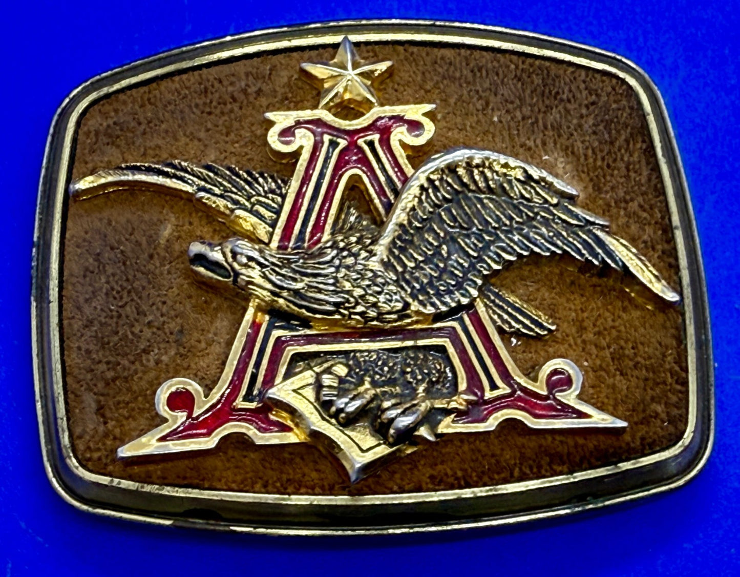 Anheuser Busch Beer Logo Promotional Vintage 1979 Raintree Belt Buckle